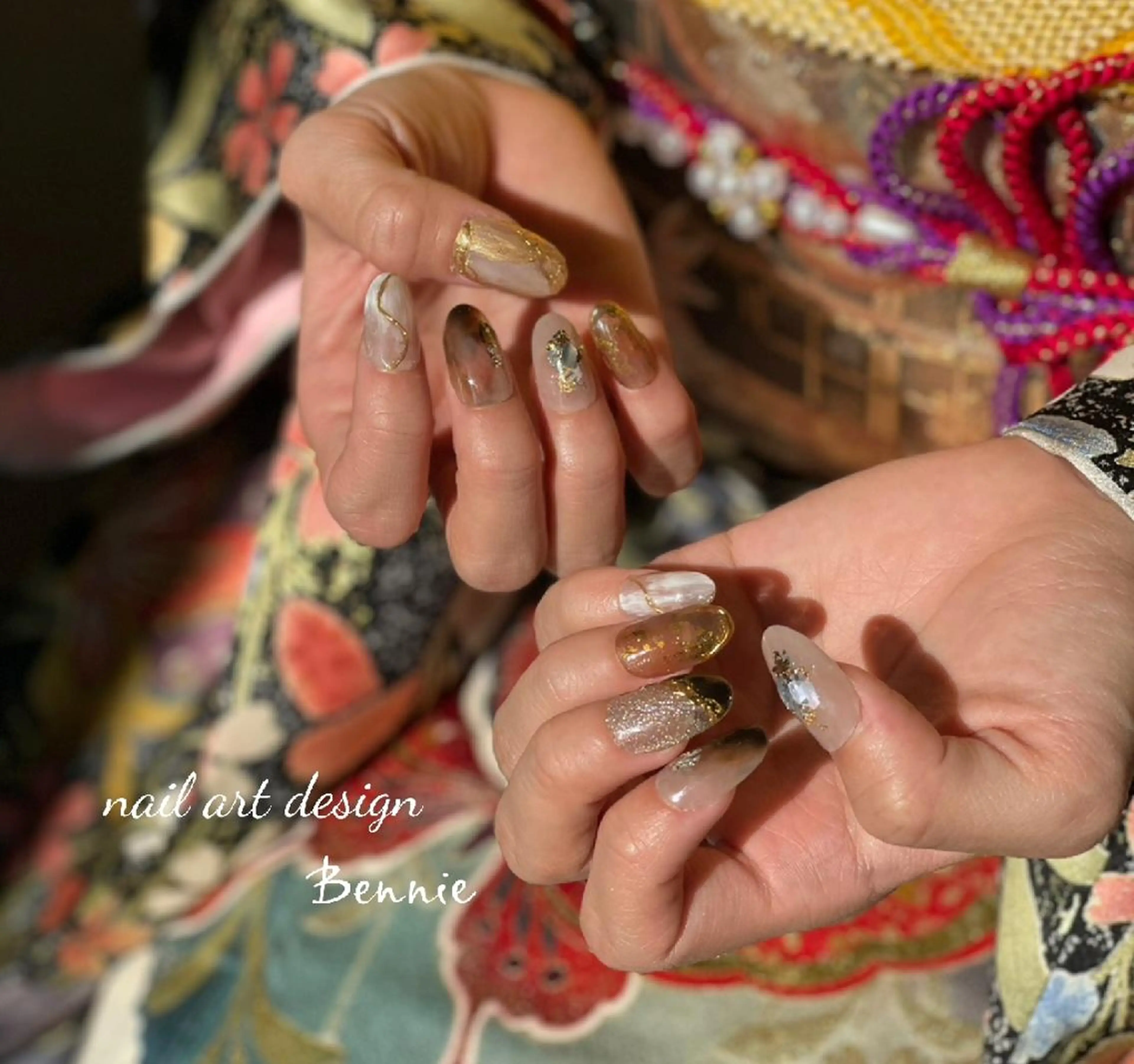 ネイル 成人式 ネイルチップ   BENNIEのネイルデザイン