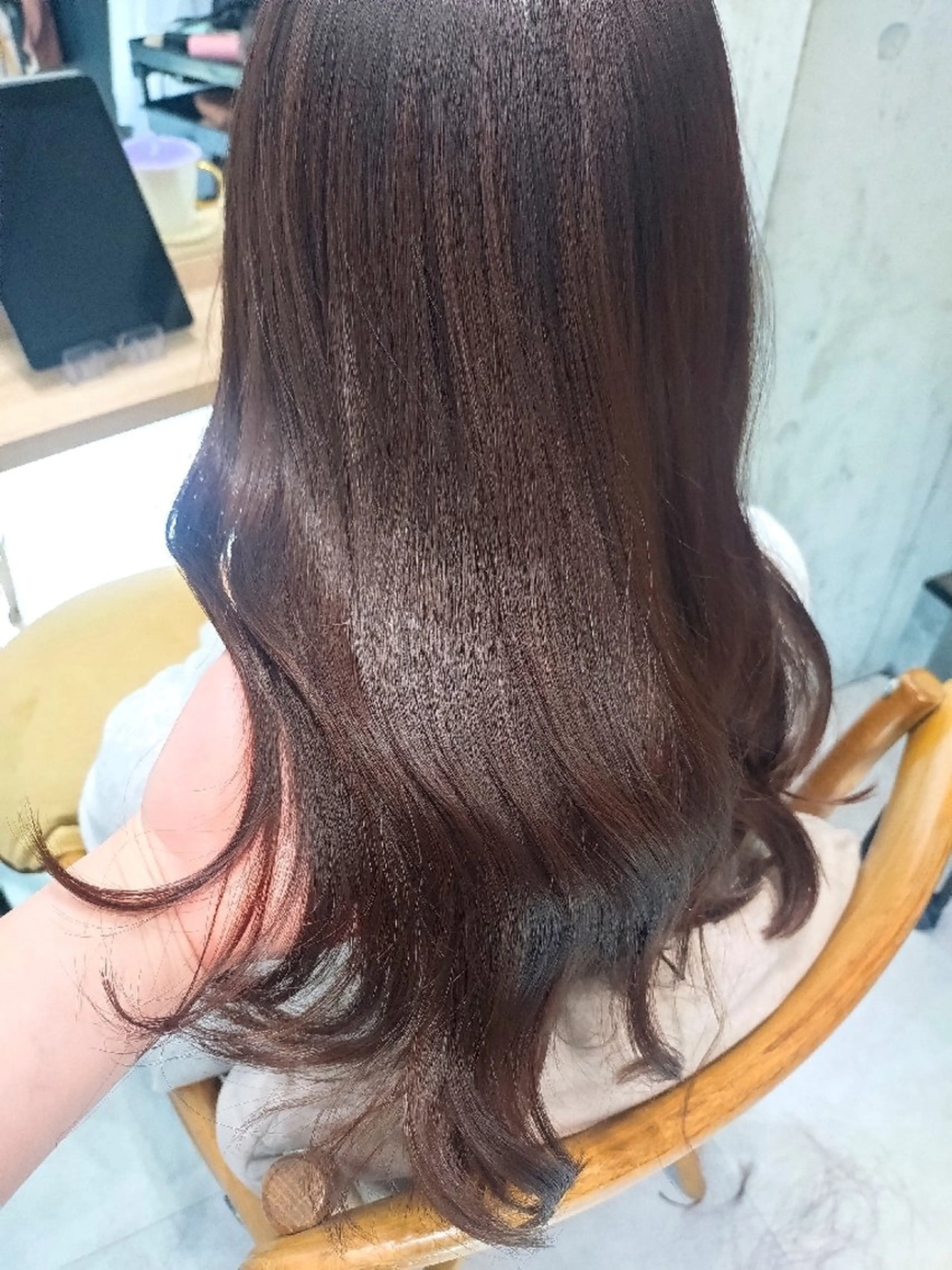 セミロング カラー カット ヘアカラー ヘアアレンジ/透明感 カラー/AKARIのヘアスタイル