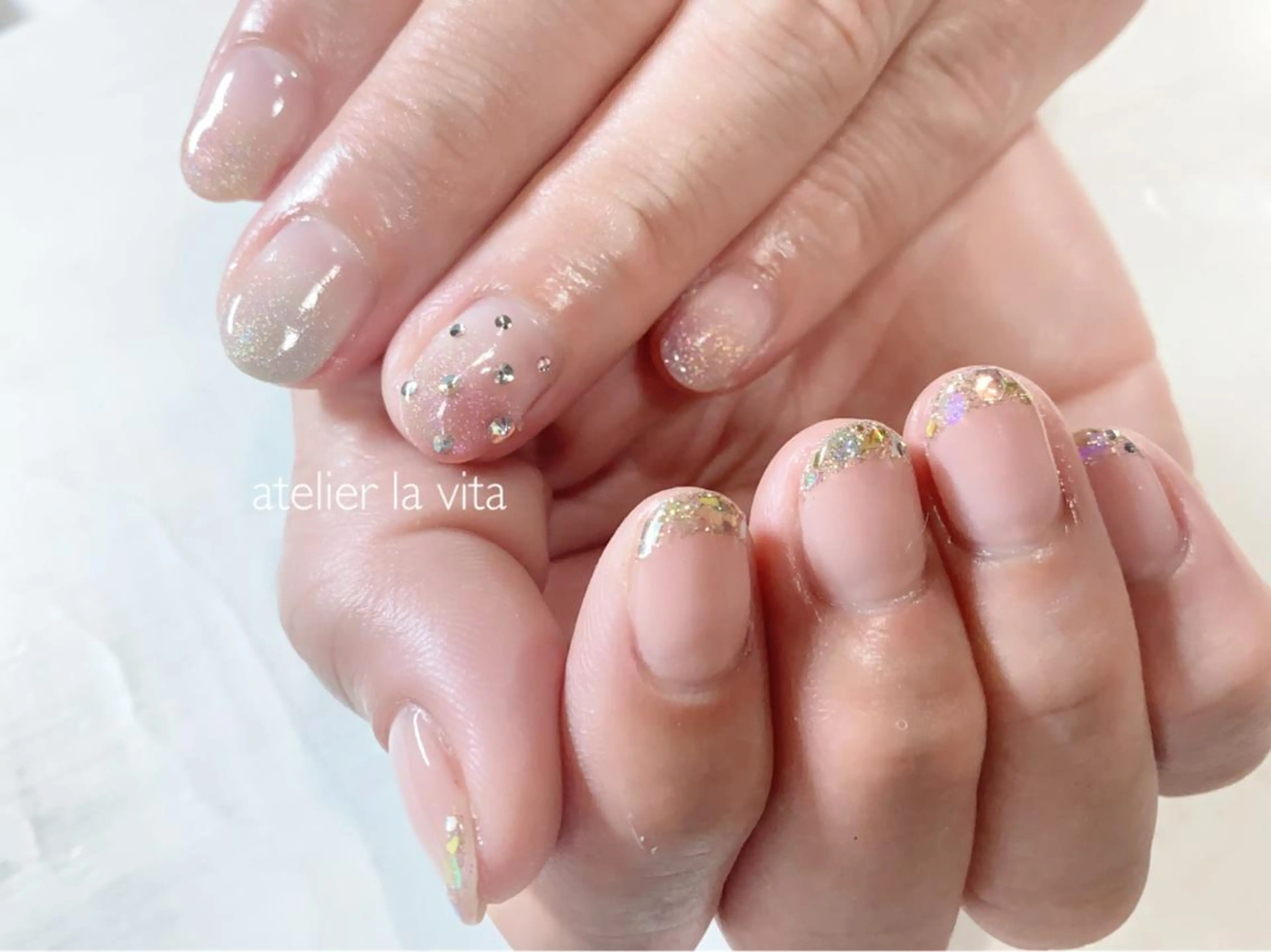 ネイル マグネットネイル メンズネイル atelier la vita所属・lavita. mimuraのネイルデザイン