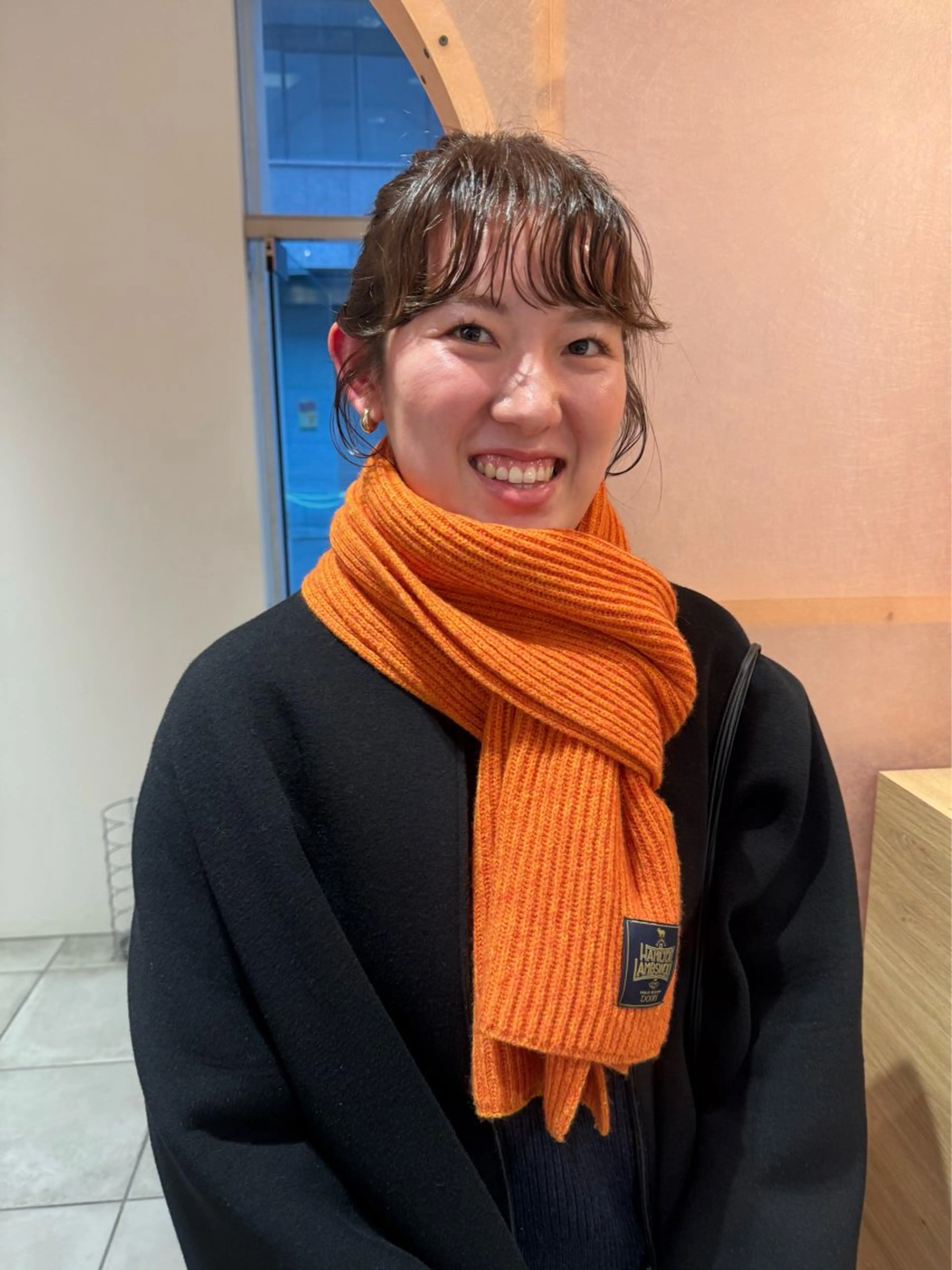 ミディアム カラー パーマ ヘアアレンジ カット ヘアカラー パーマ トリートメント 前原  千尋のヘアスタイル