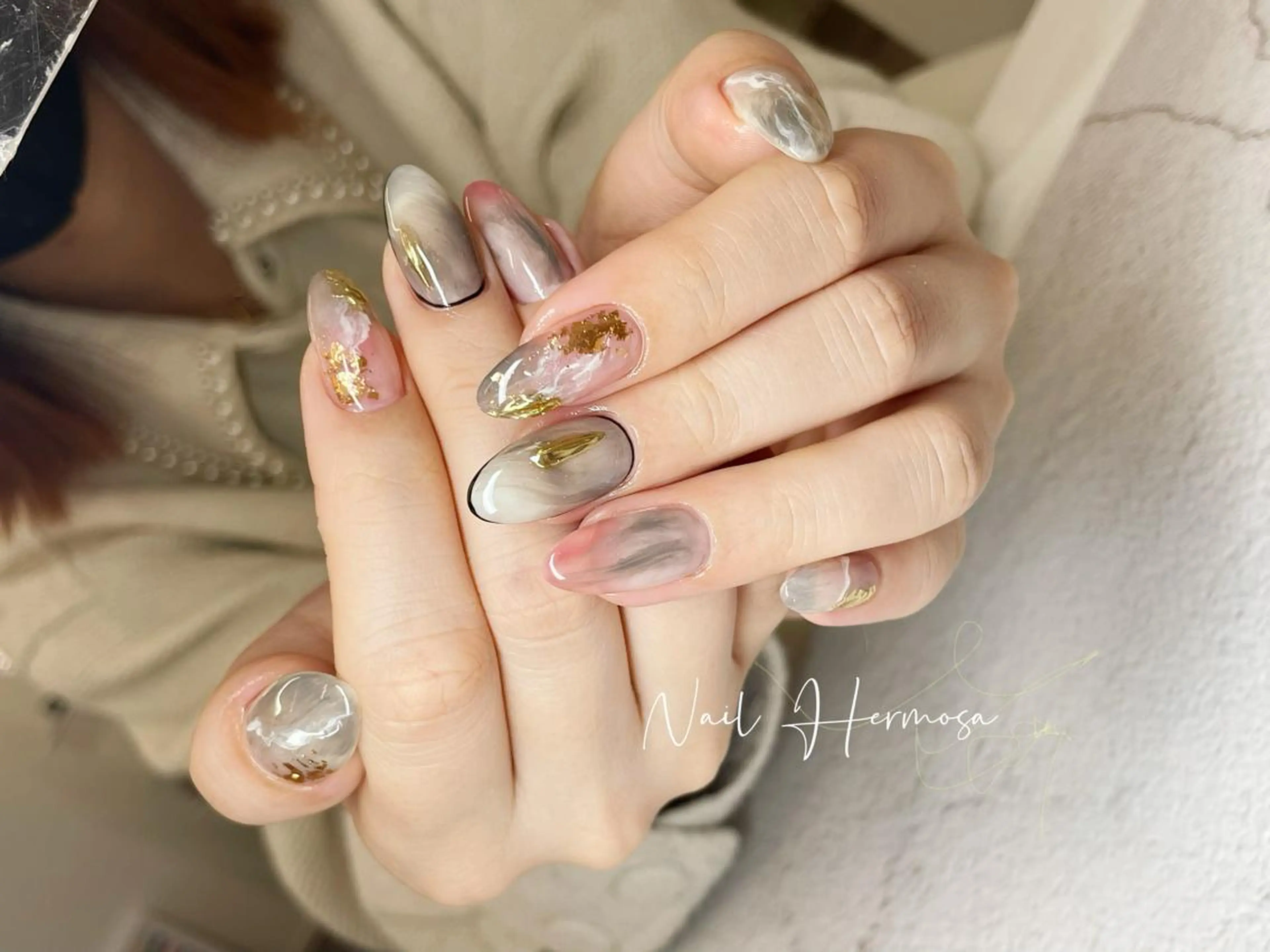 ネイル 桜ネイル 長さ出し フラッシュネイル フラワーネイル フットネイル ハンドネイル ネイル エルモサのネイルデザイン