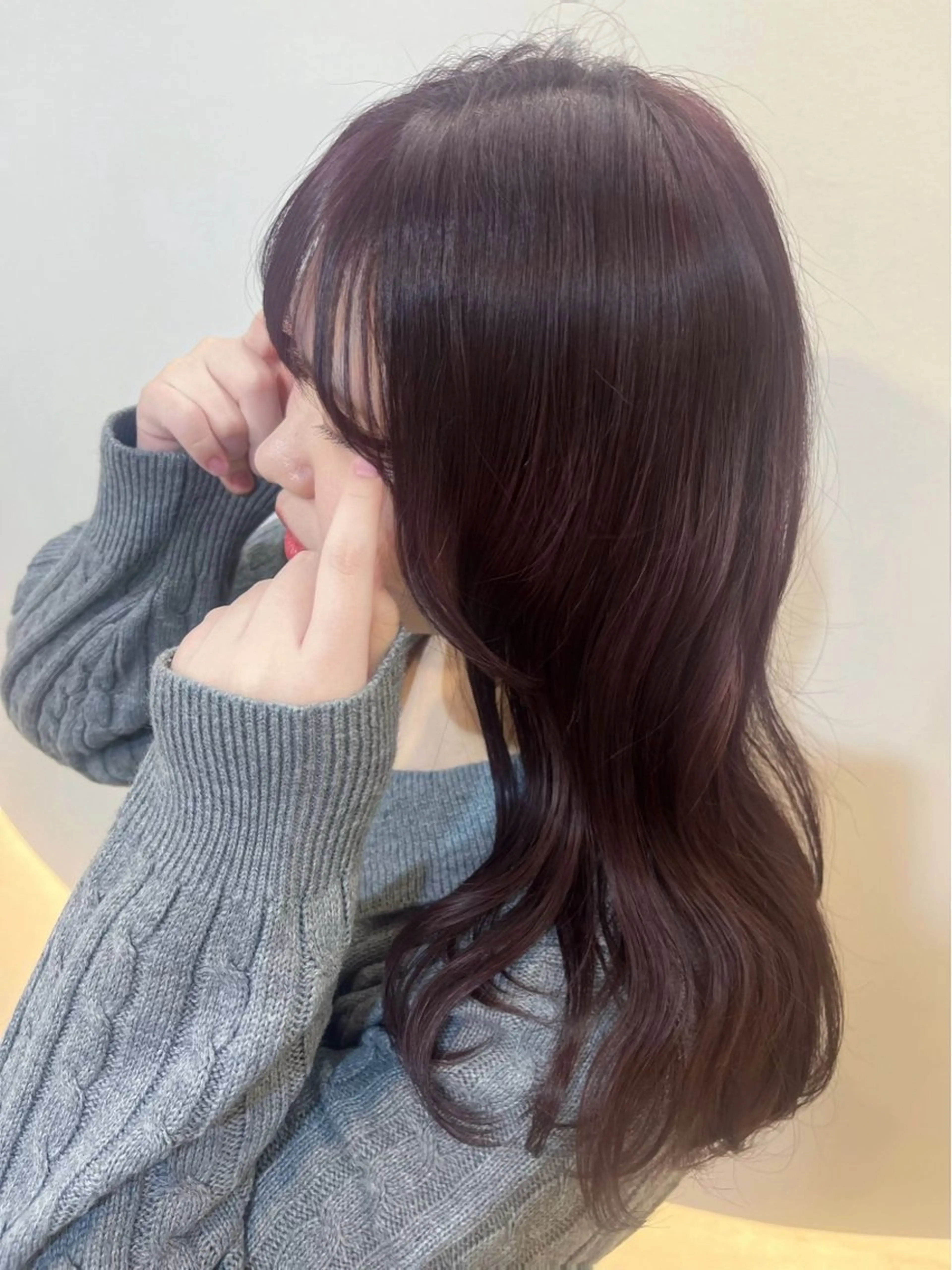 ロング mihane fit hueのヘアスタイル