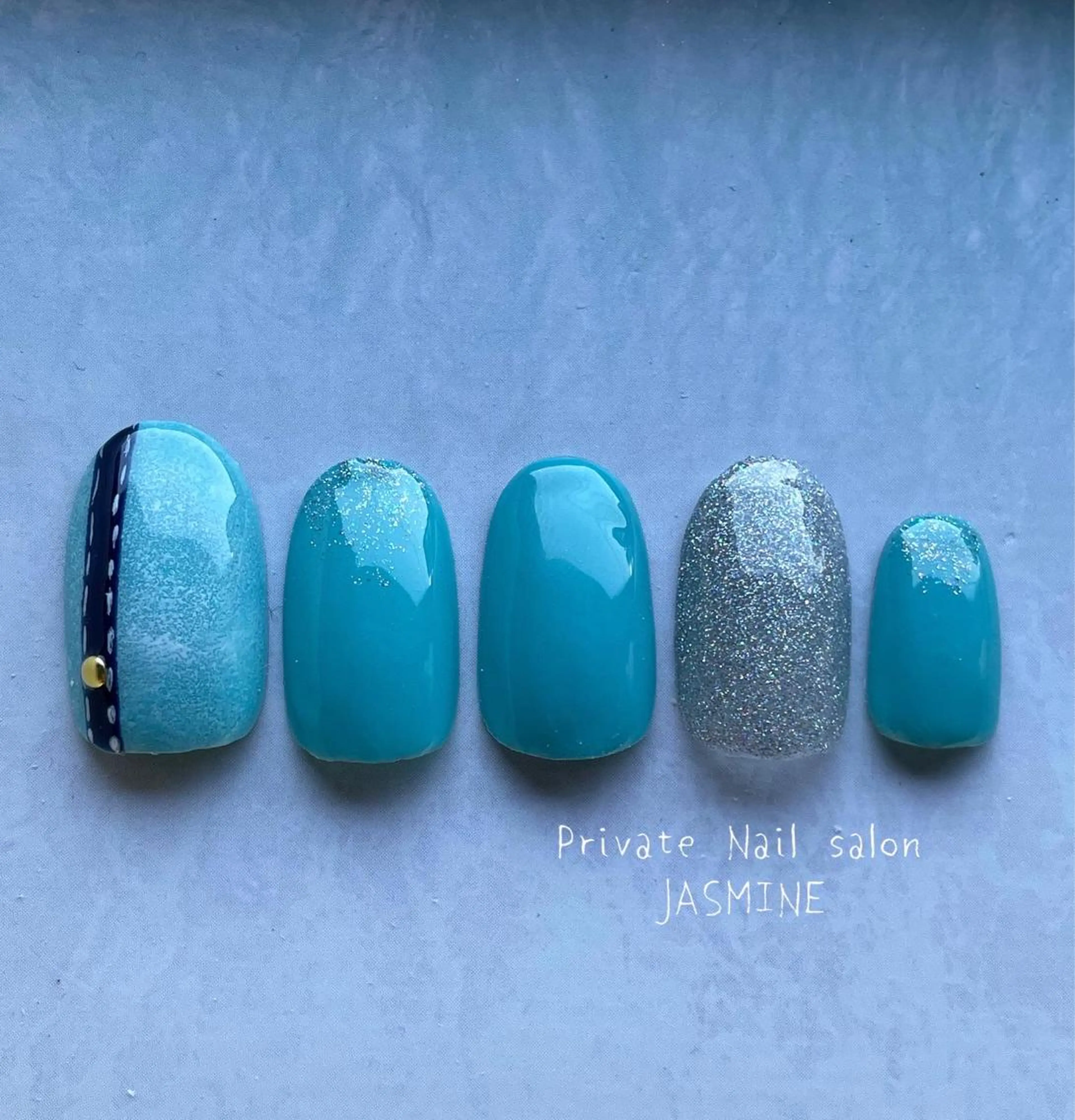 ネイル 夏ネイル ハンドネイル Nail salon JASMINEのネイルデザイン