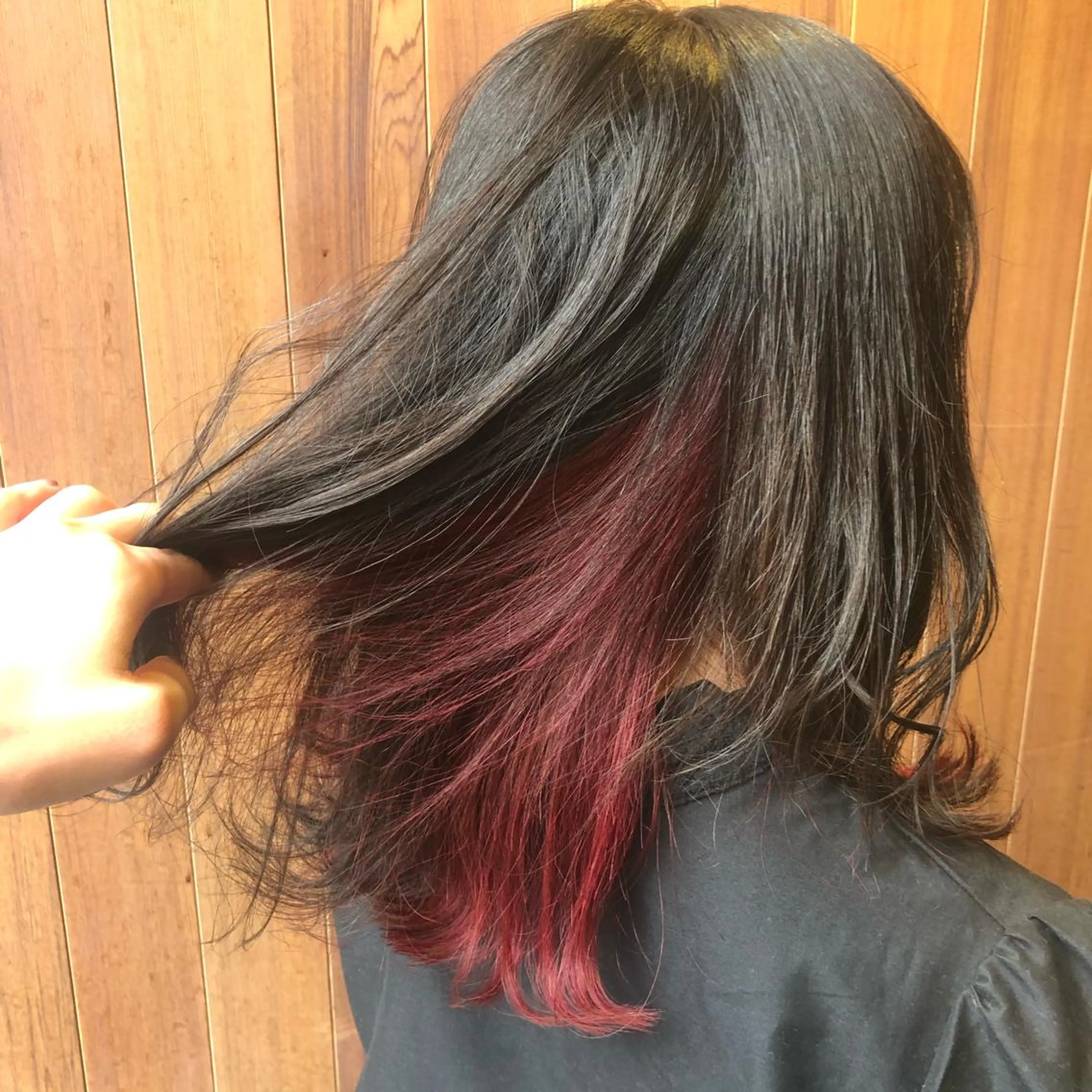 ミディアム カラー 【寺田町】ソリハシ アキラのヘアスタイル