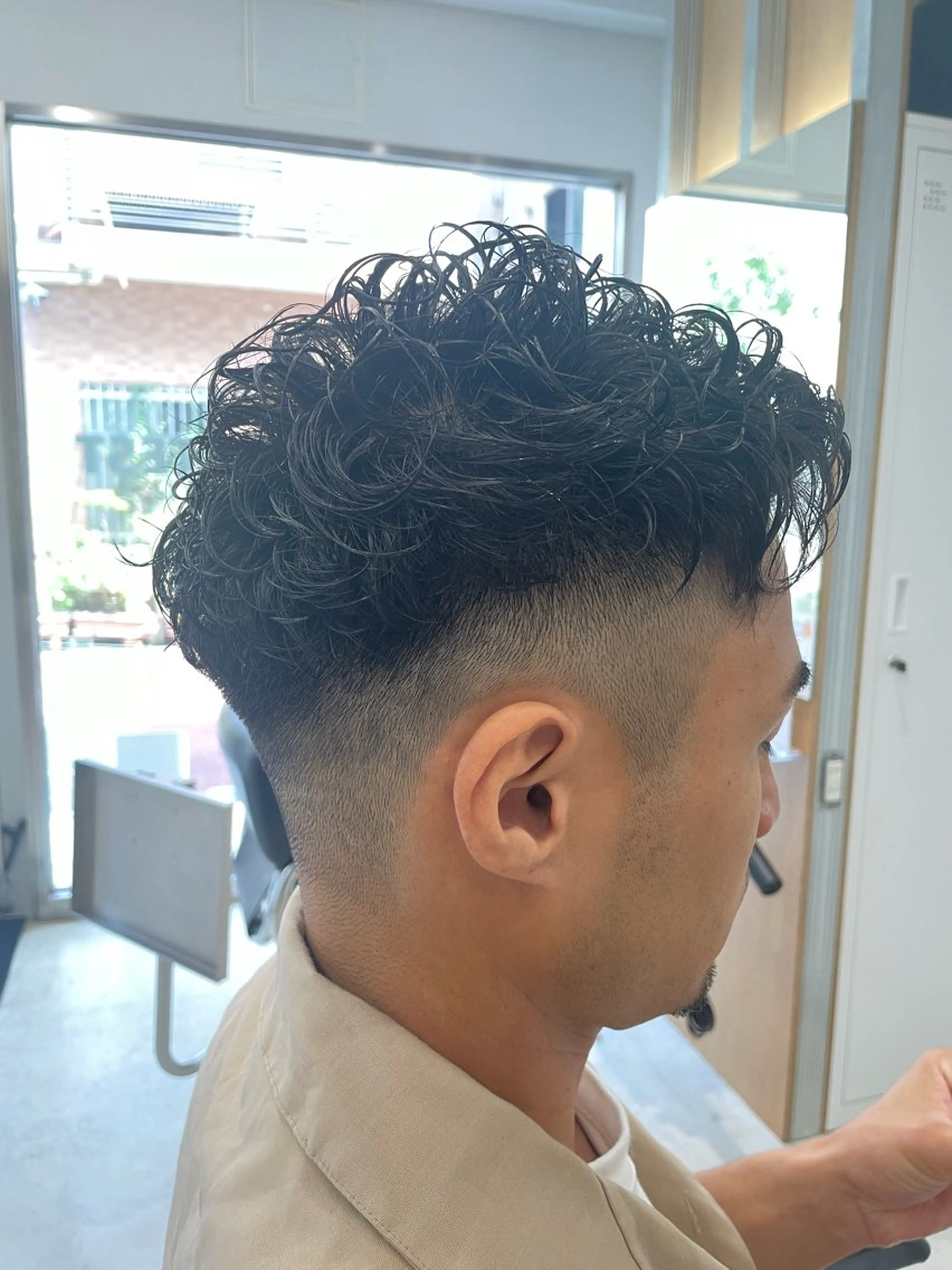 ショート パーマ メンズ カット パーマ 髪質改善/茅ヶ崎 マツモト リョウのヘアスタイル