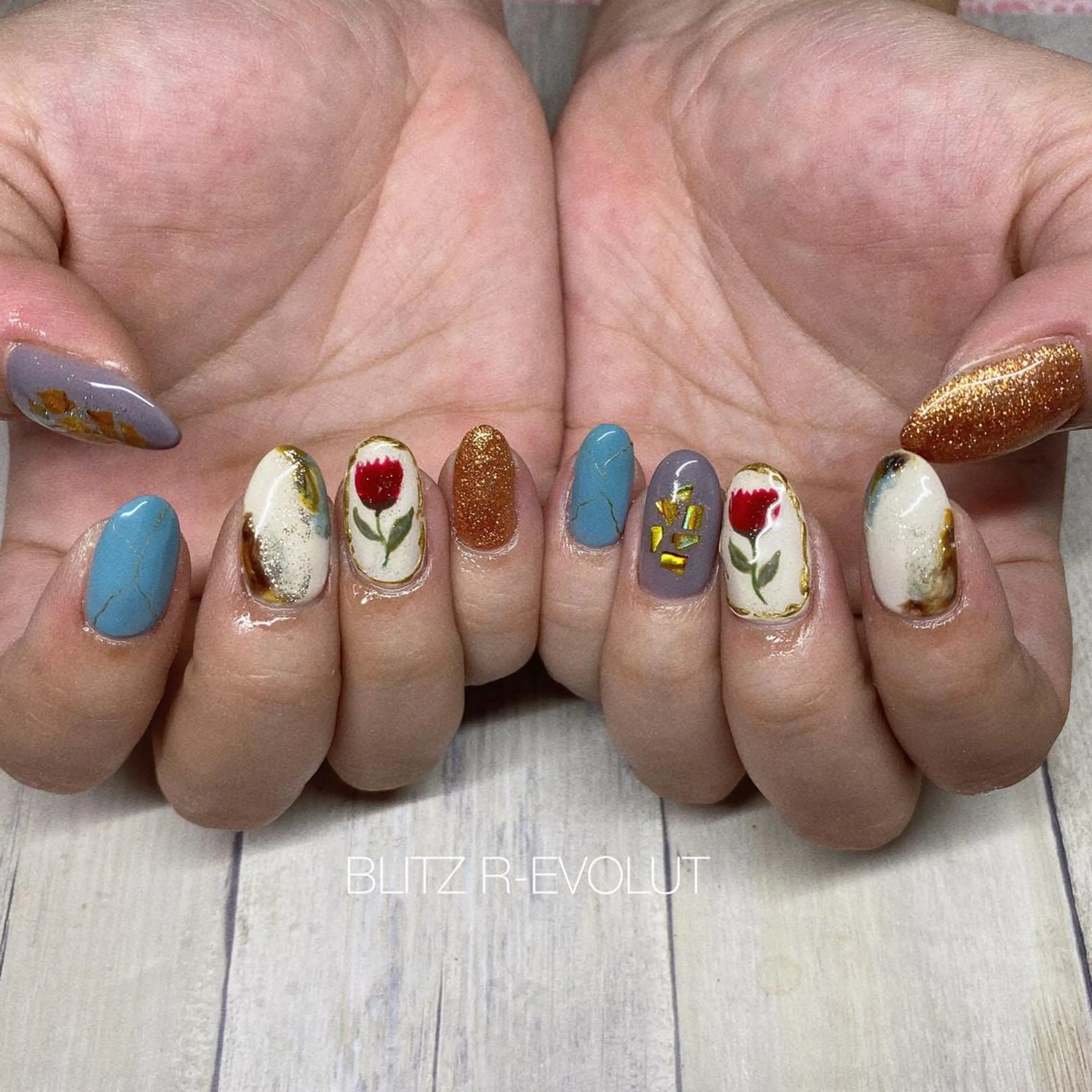 ネイル ☁️BLITZ 🎀笠原雪音🎀のネイルデザイン