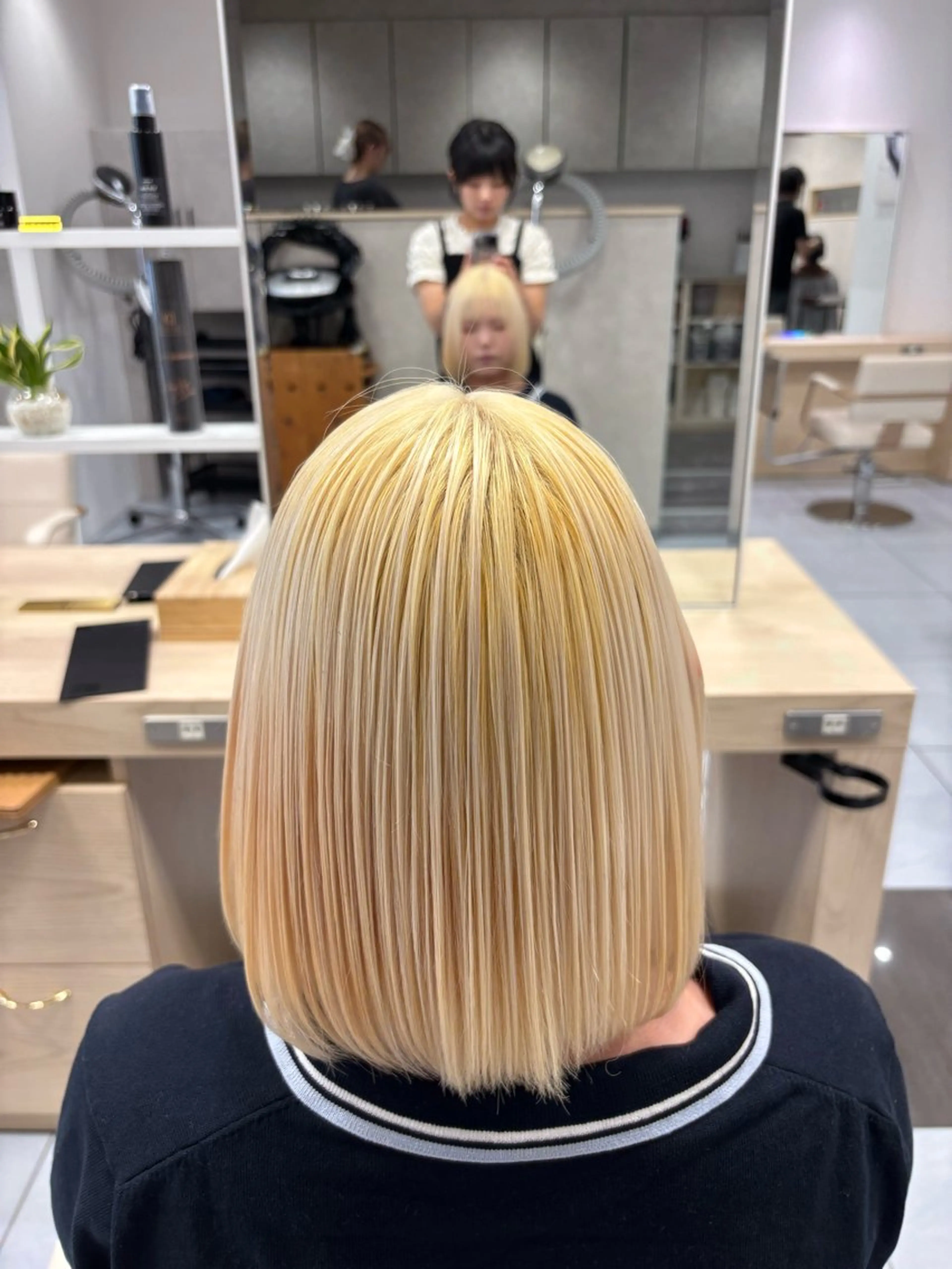 セミロング カラー ヘアカラー メンズ特化韓国風 パーマスタイル/りんのヘアスタイル