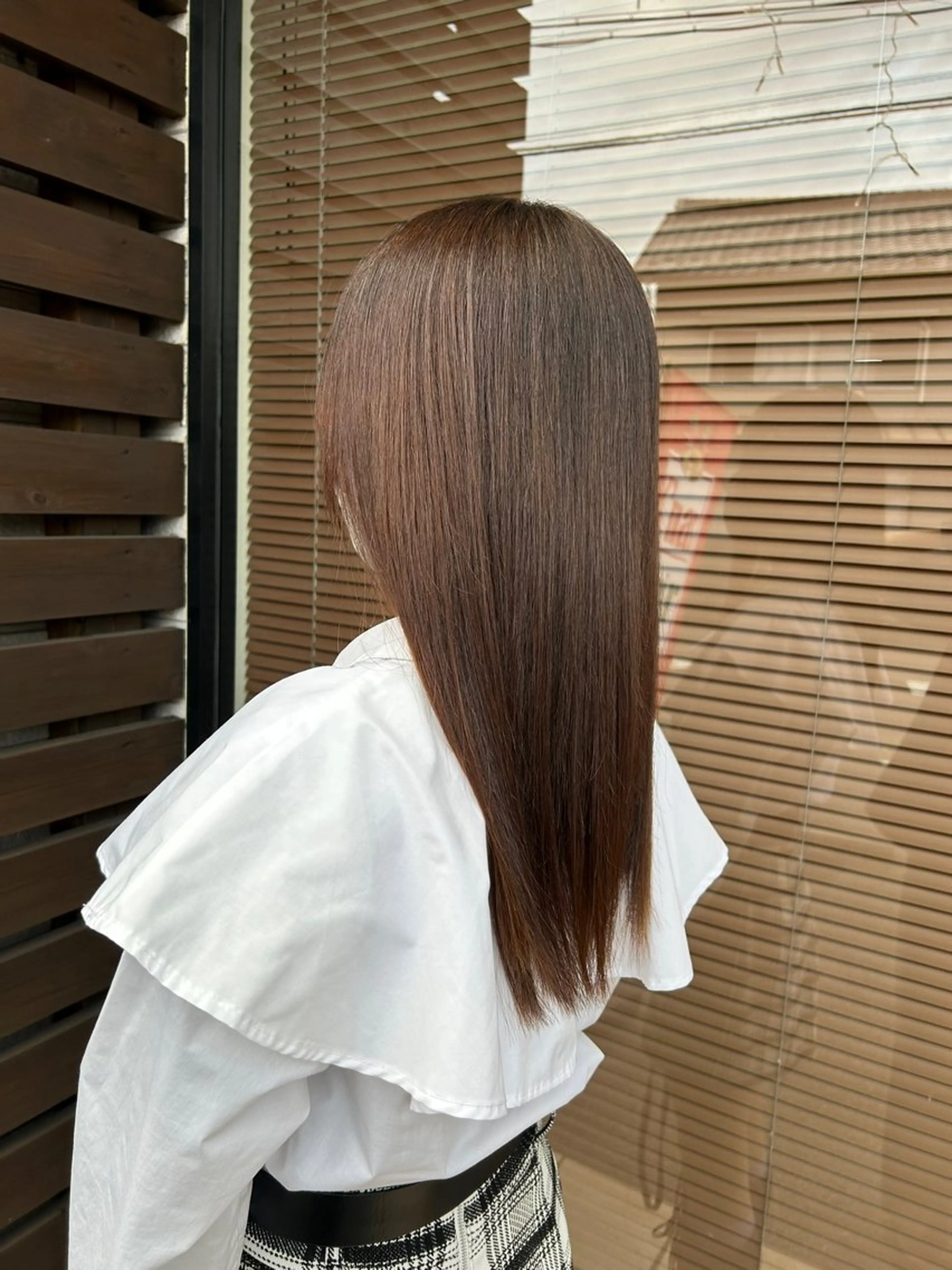 ロング カット ヘアカラー トリートメント ボブ/ショートボブ/ 縮毛矯正/吉川清保のヘアスタイル