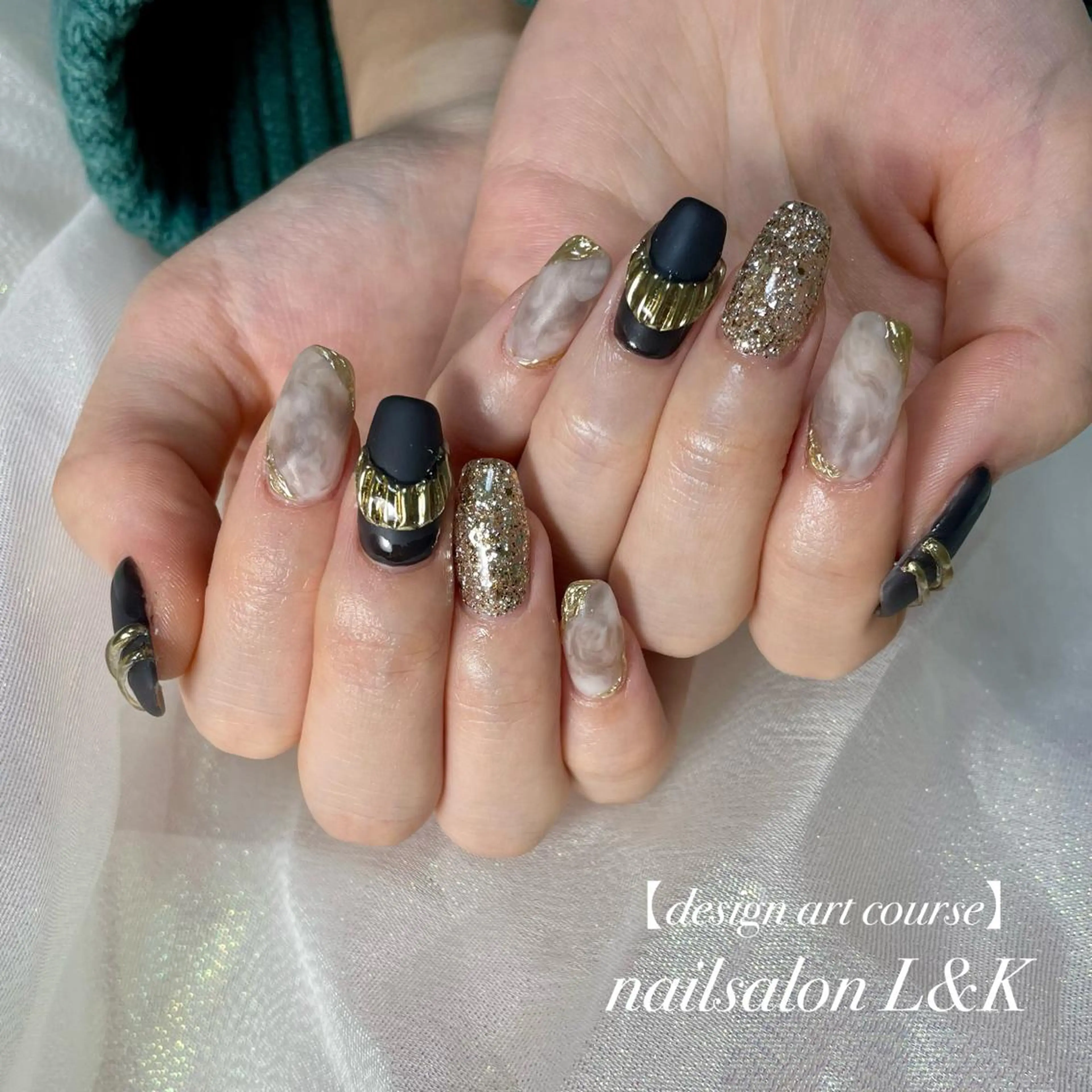 ネイル アートネイル ハンドネイル nailsalon L&Kのネイルデザイン