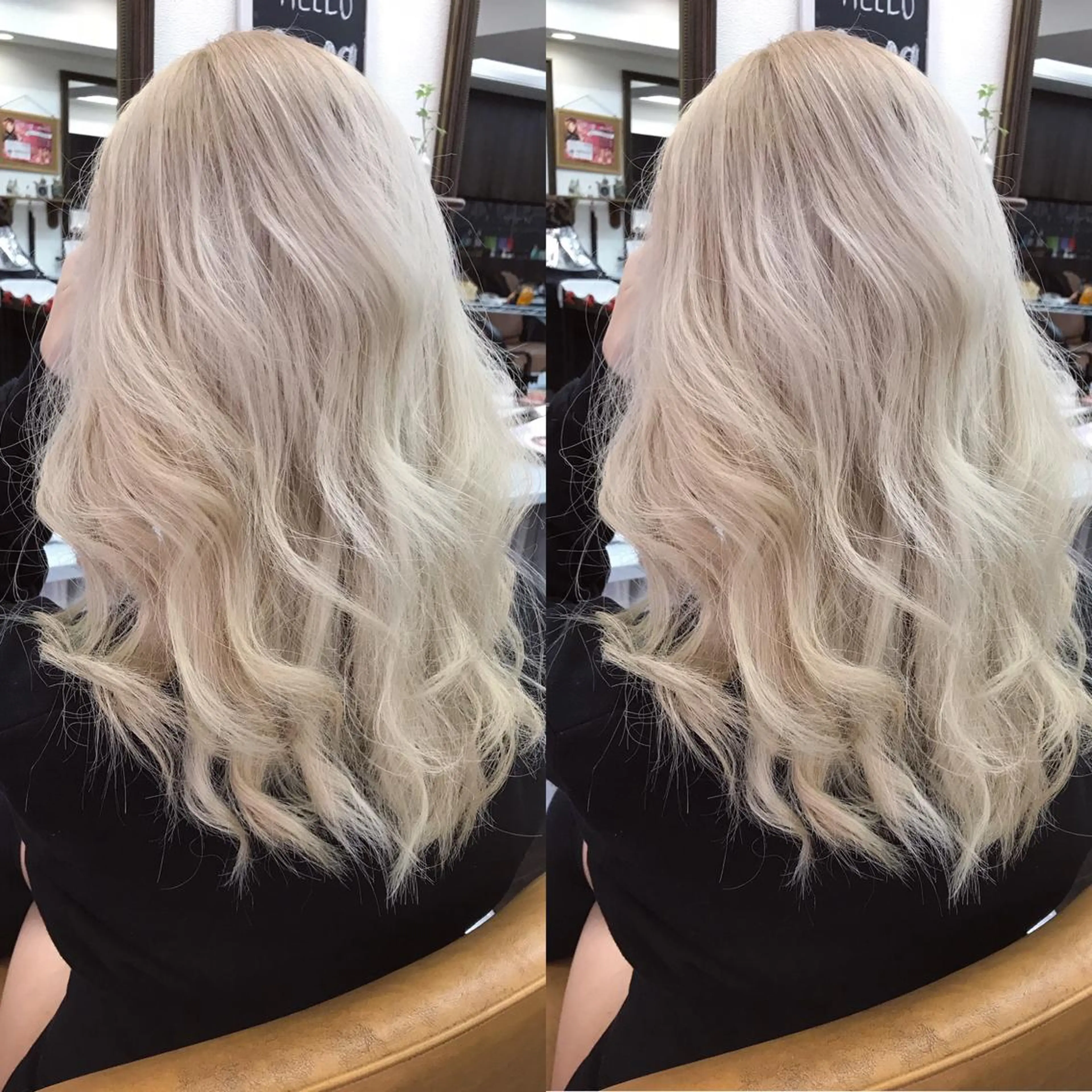 ロング カラー yosuke 梅田/バレイヤージュのヘアスタイル