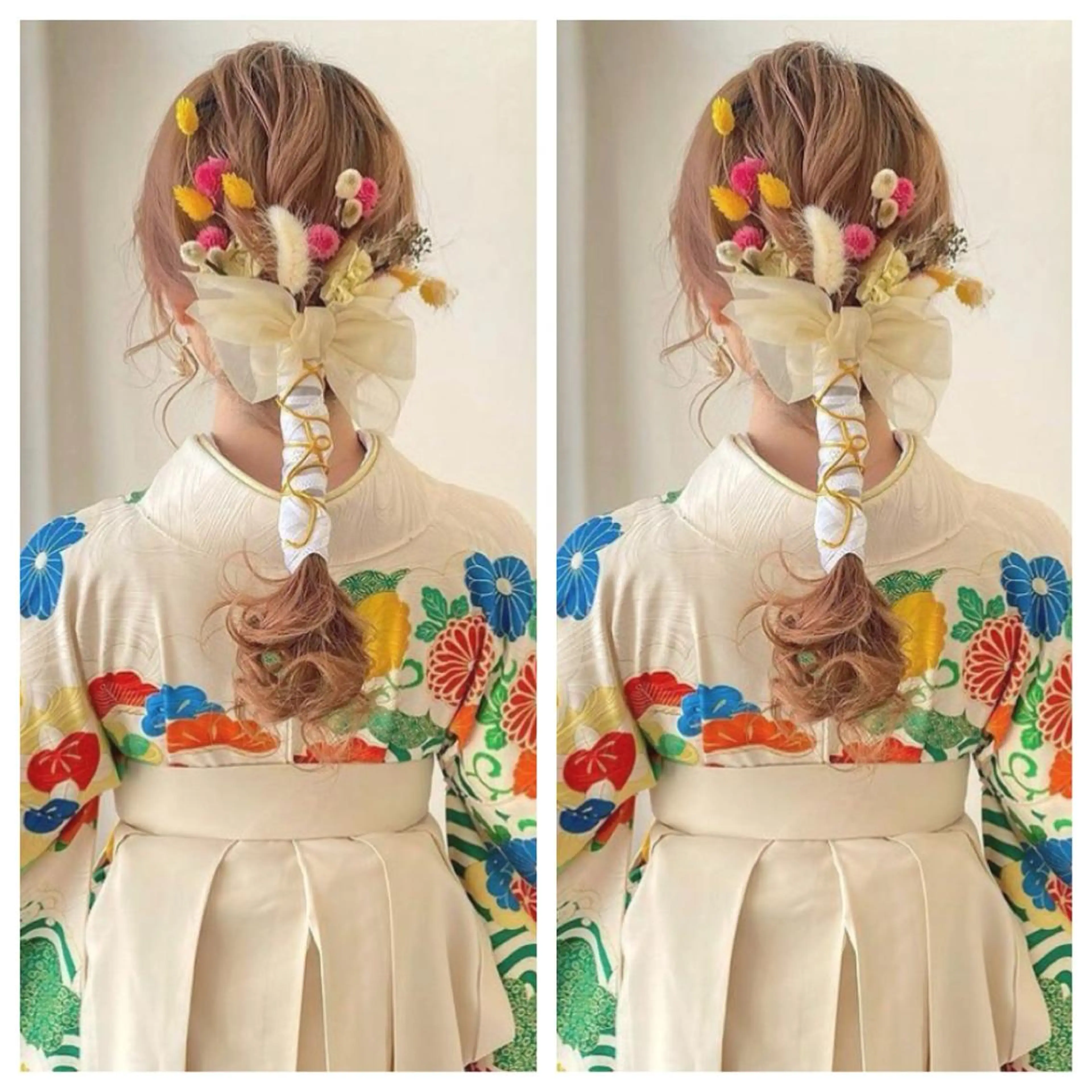 🤍🏹🥞卒業式 袴着付け＆ヘアセット🥞🤍🏹の写真