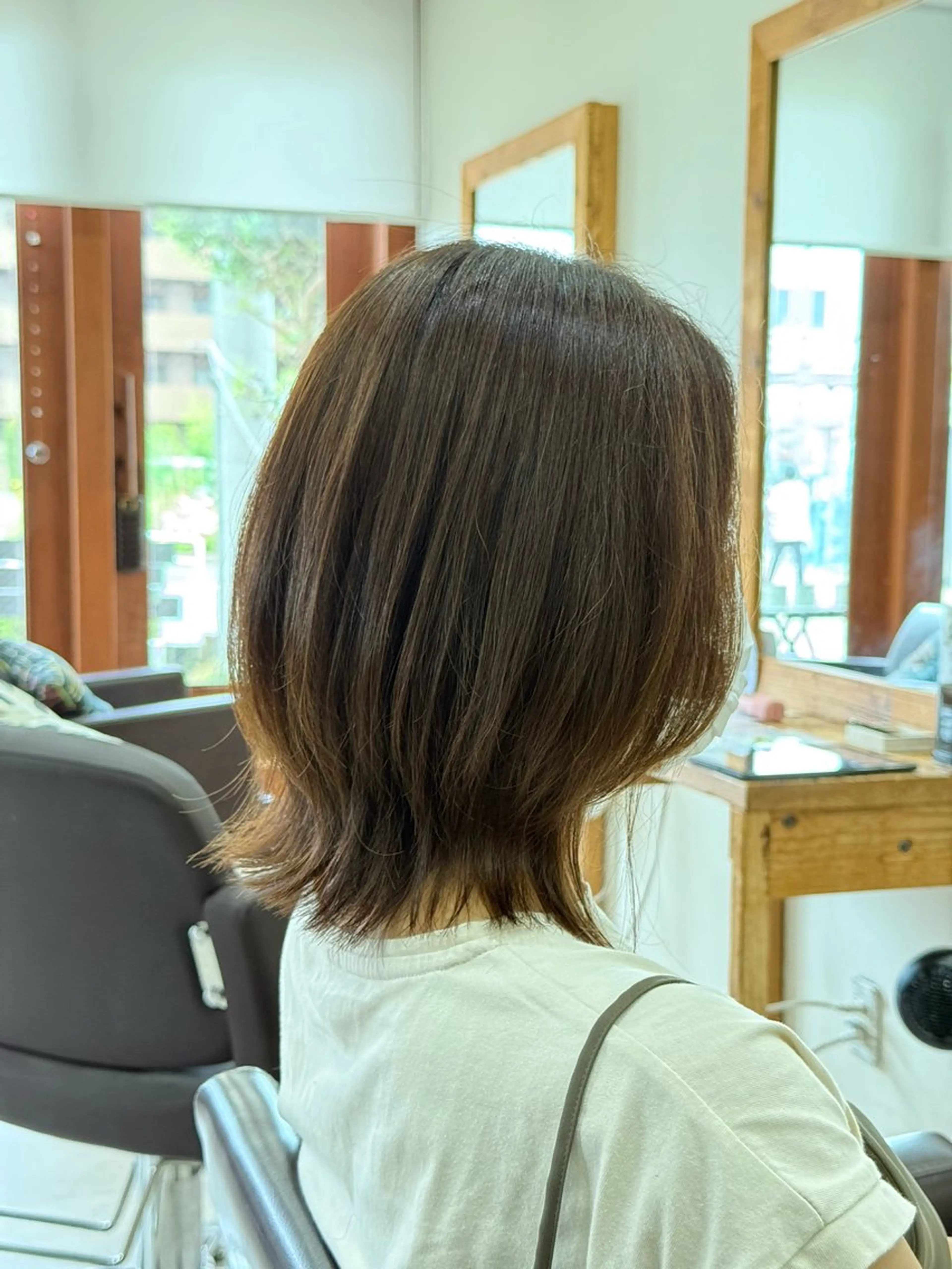 ミディアム カラー ショートボブ ボブ くびれヘア 髪質改善 カット ヘアカラー トリートメント ゆうと/ショート /ショートボブ/ボブのヘアスタイル