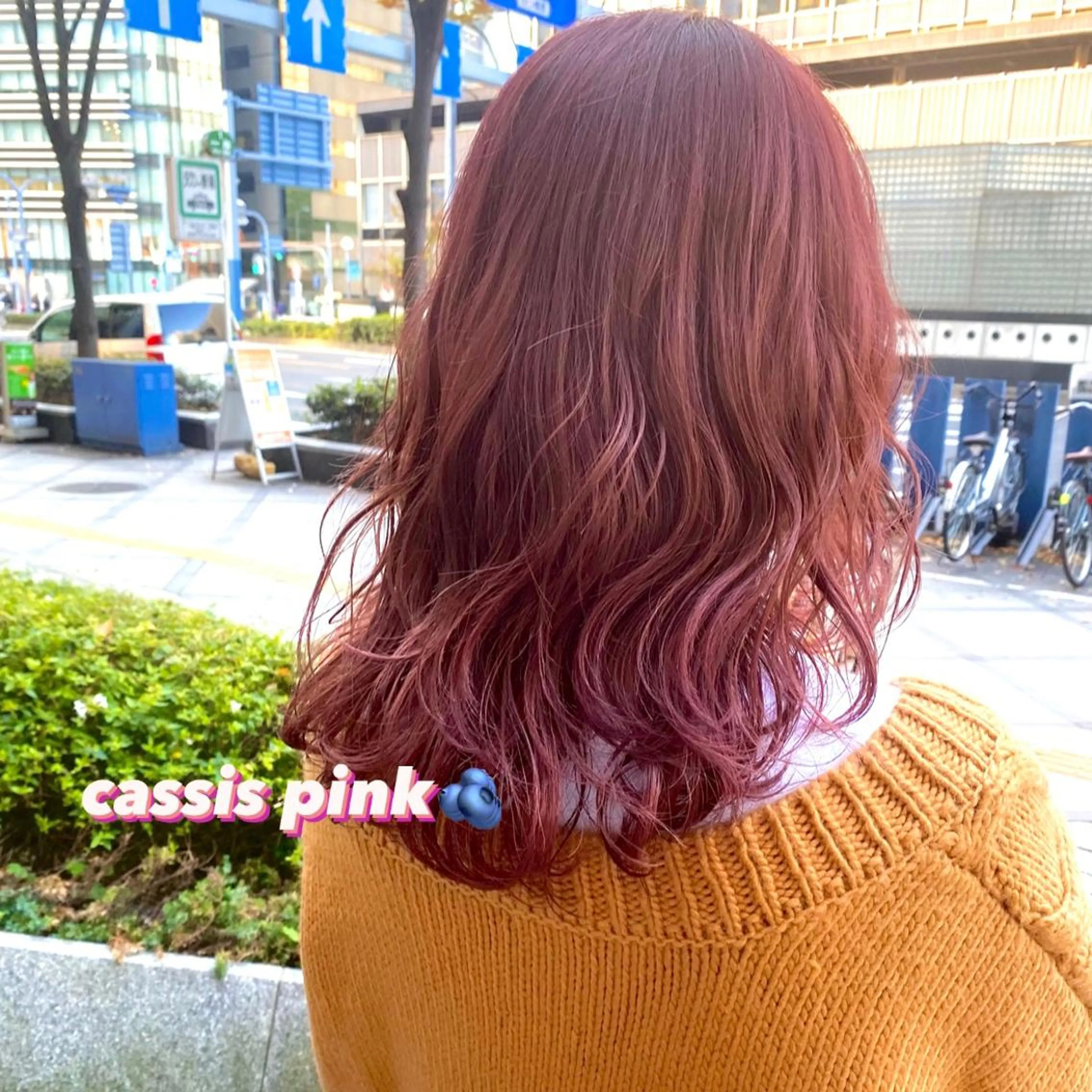 セミロング カット ヘアカラー トリートメント EMANON梅田店所属・前川 朋香のヘアスタイル