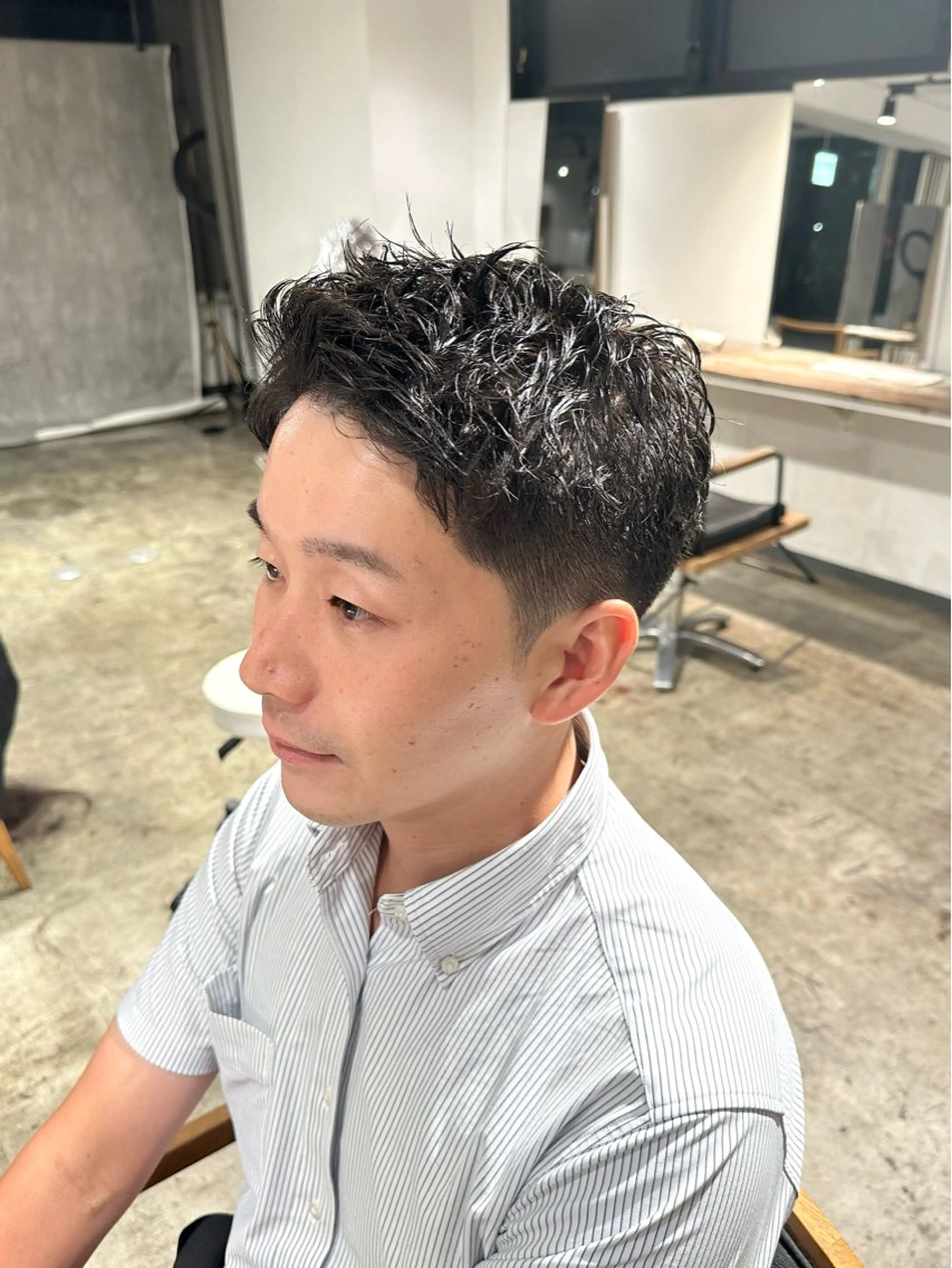 パーマ メンズ ビジネス メンズパーマ ニュアンスパーマ カット パーマ トリートメント 骨格補正施術/メンズ 専門美容師/YUYAのヘアスタイル