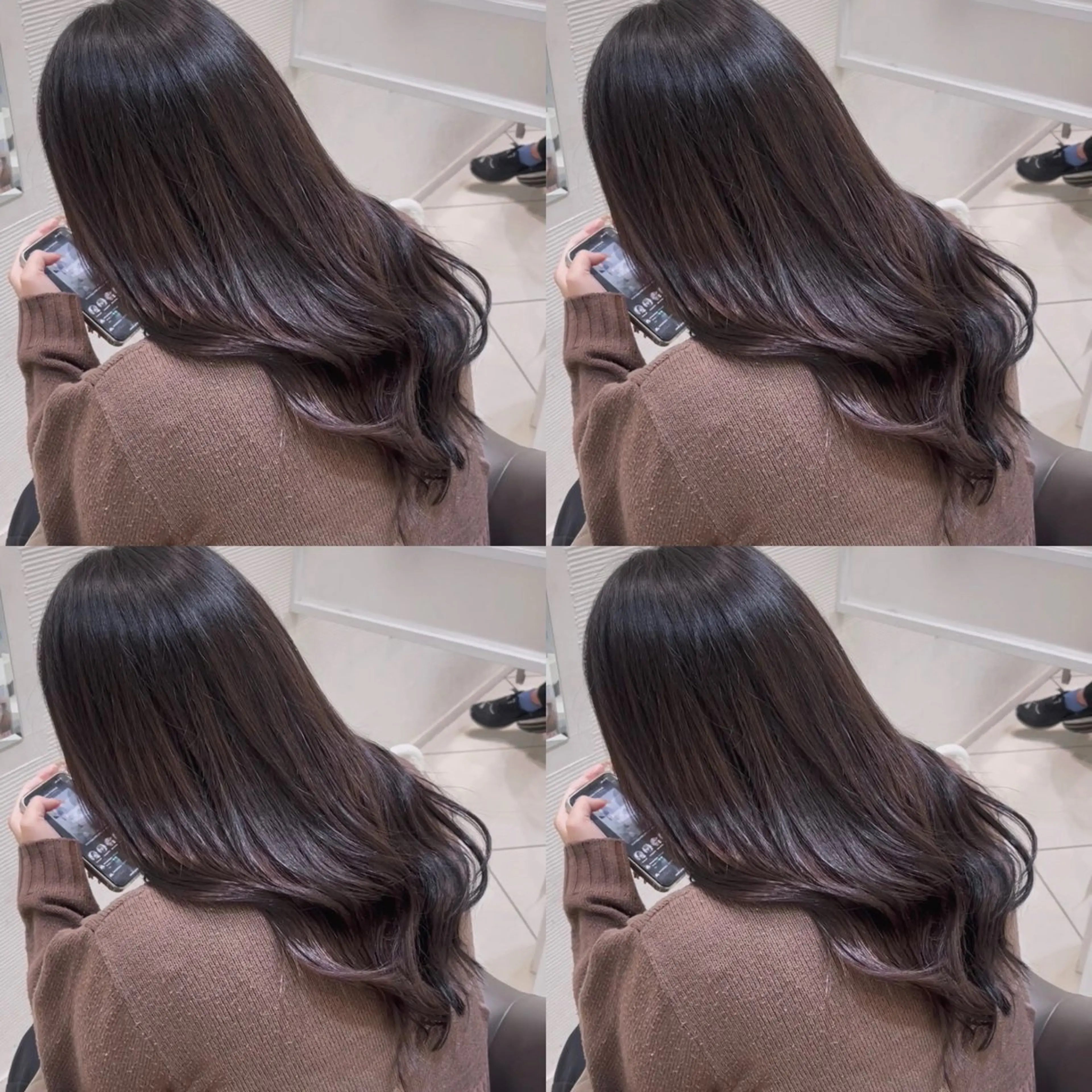 ロング カラー 💖大人韓国ヘア💖 韓国艶カラー【銀座】のヘアスタイル