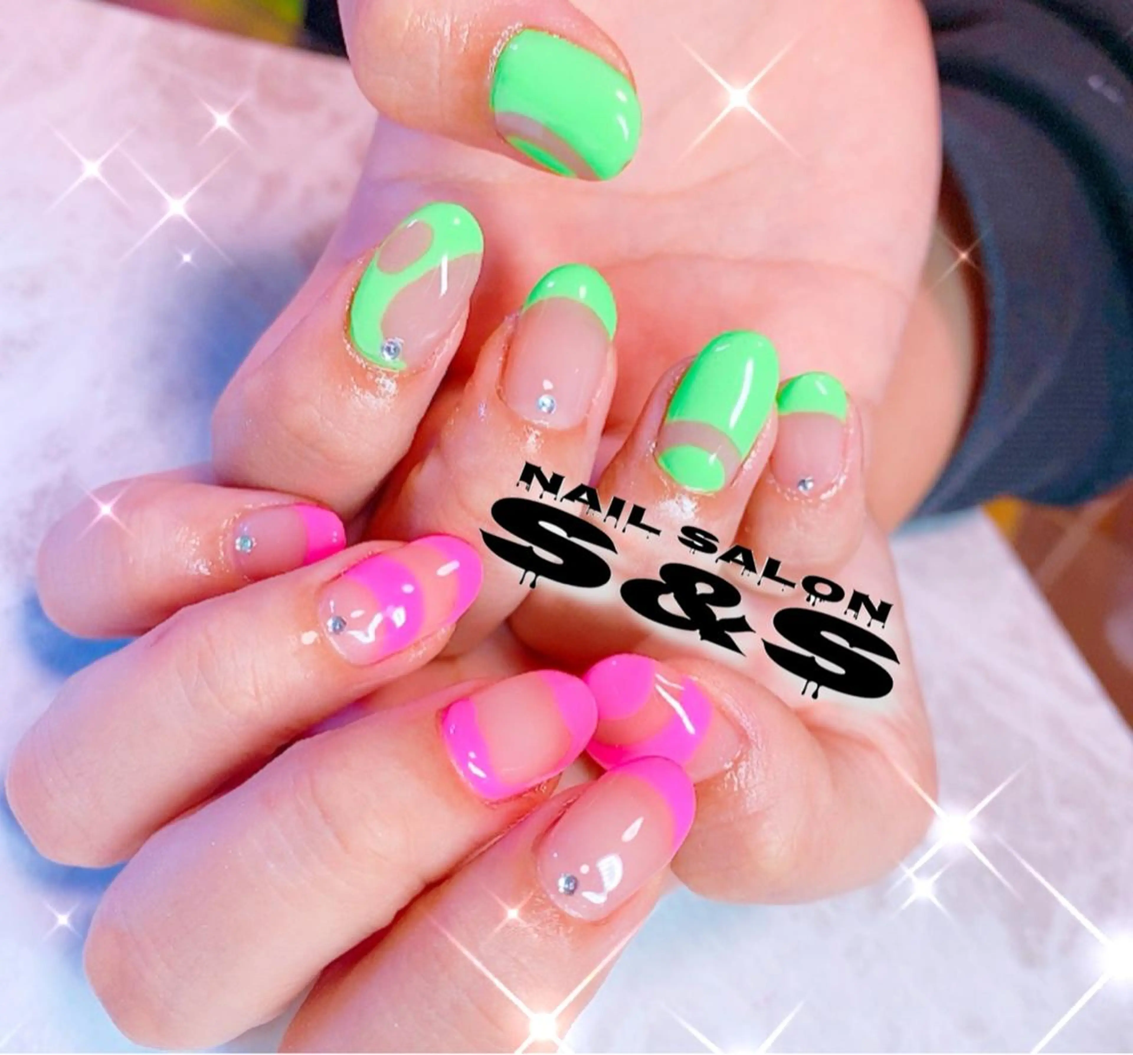 ネイル 長さ出し メンズネイル 持ち込み スカルプネイル S&S 村田小百合のネイルデザイン