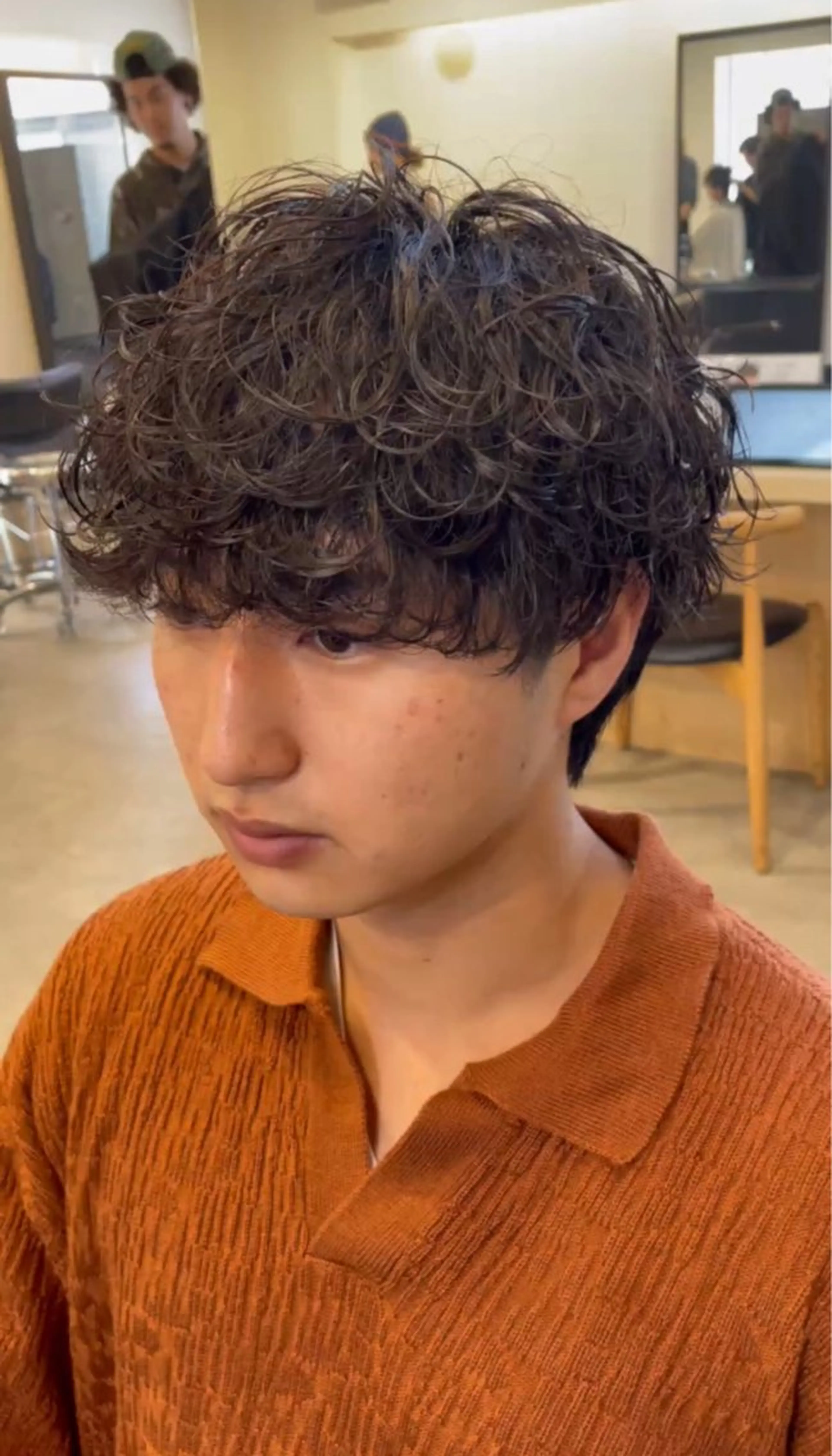 パーマ メンズ カット パーマ トリートメント fifth 武正 琉生のヘアスタイル