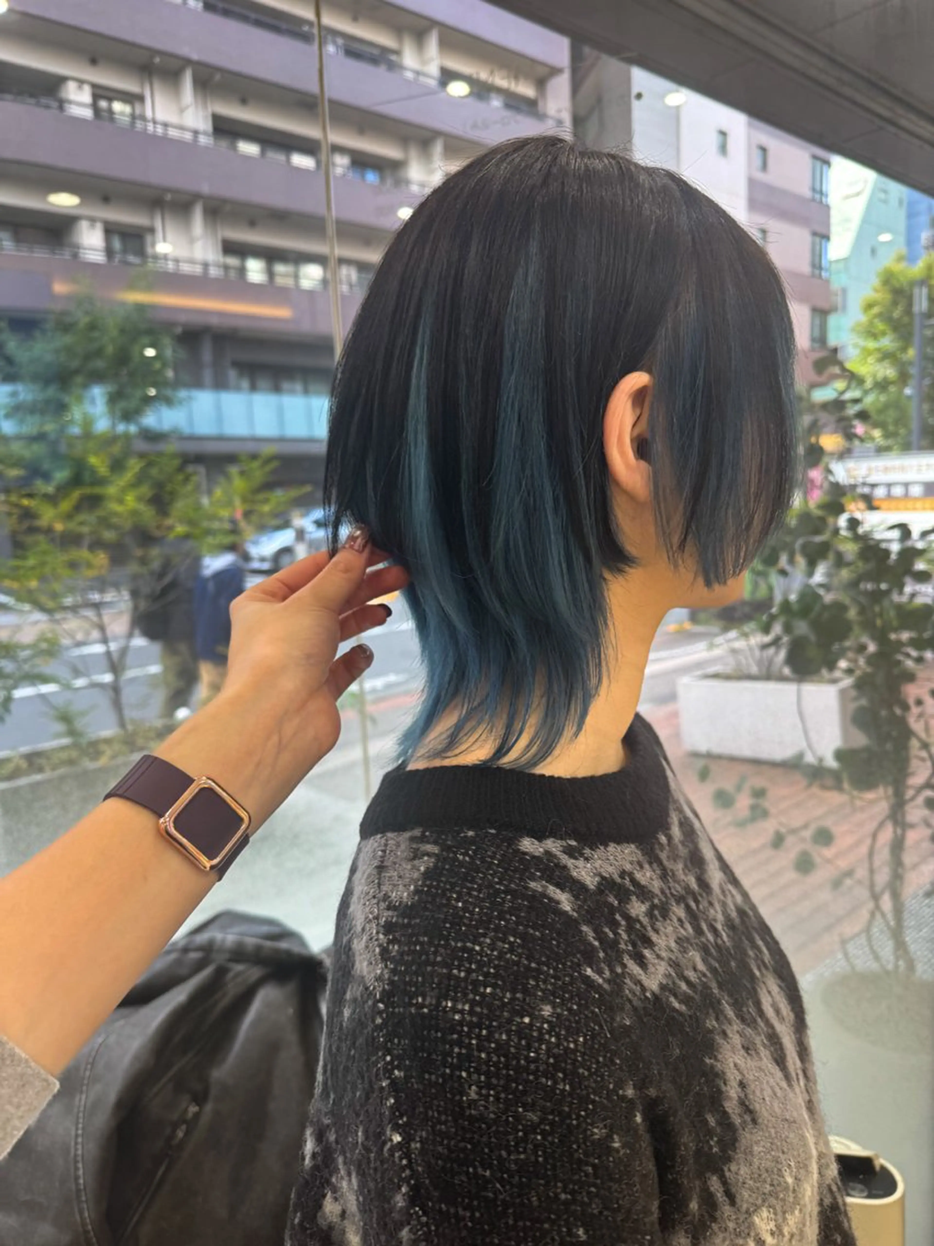 ミディアム カラー ウルフカット ヘアカラー Seeknext // Rukaのヘアスタイル