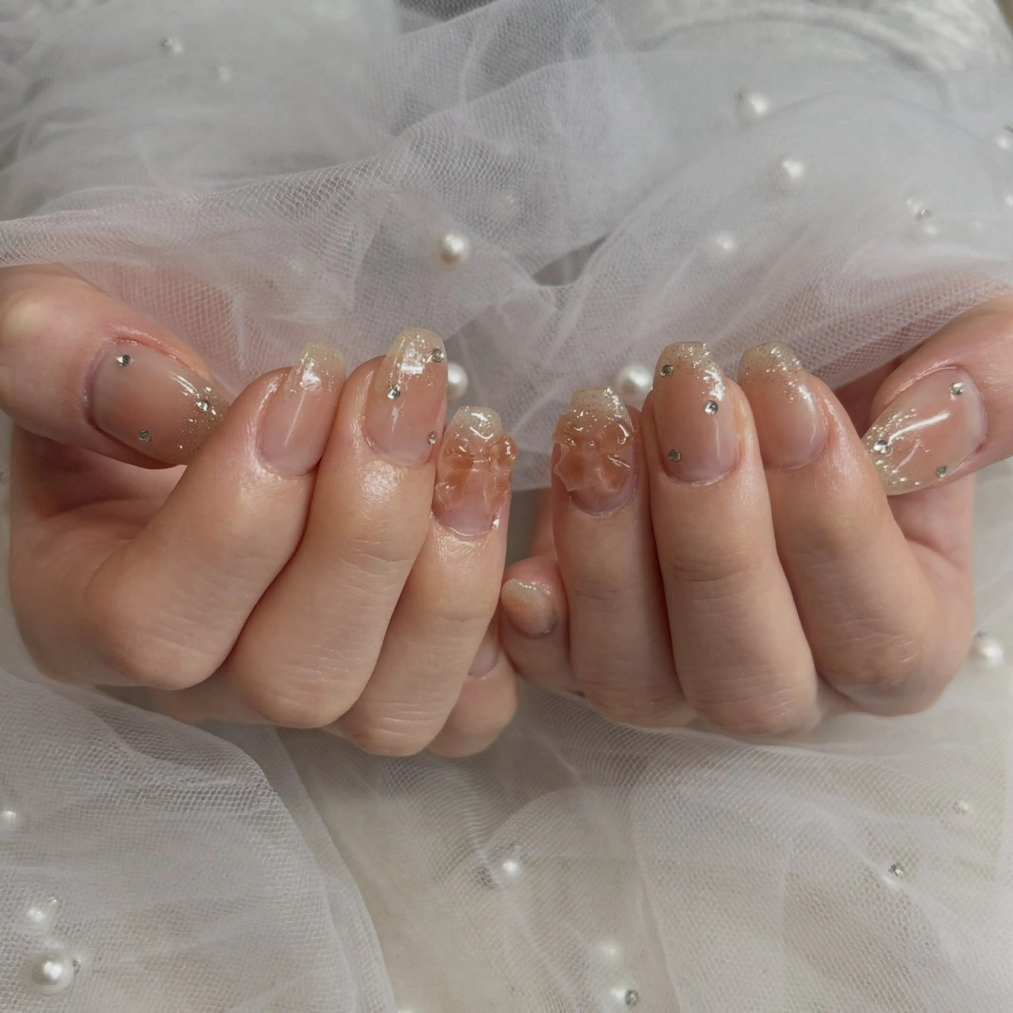 ネイル チークネイル Aurum ♡︎ miyukiのネイルデザイン