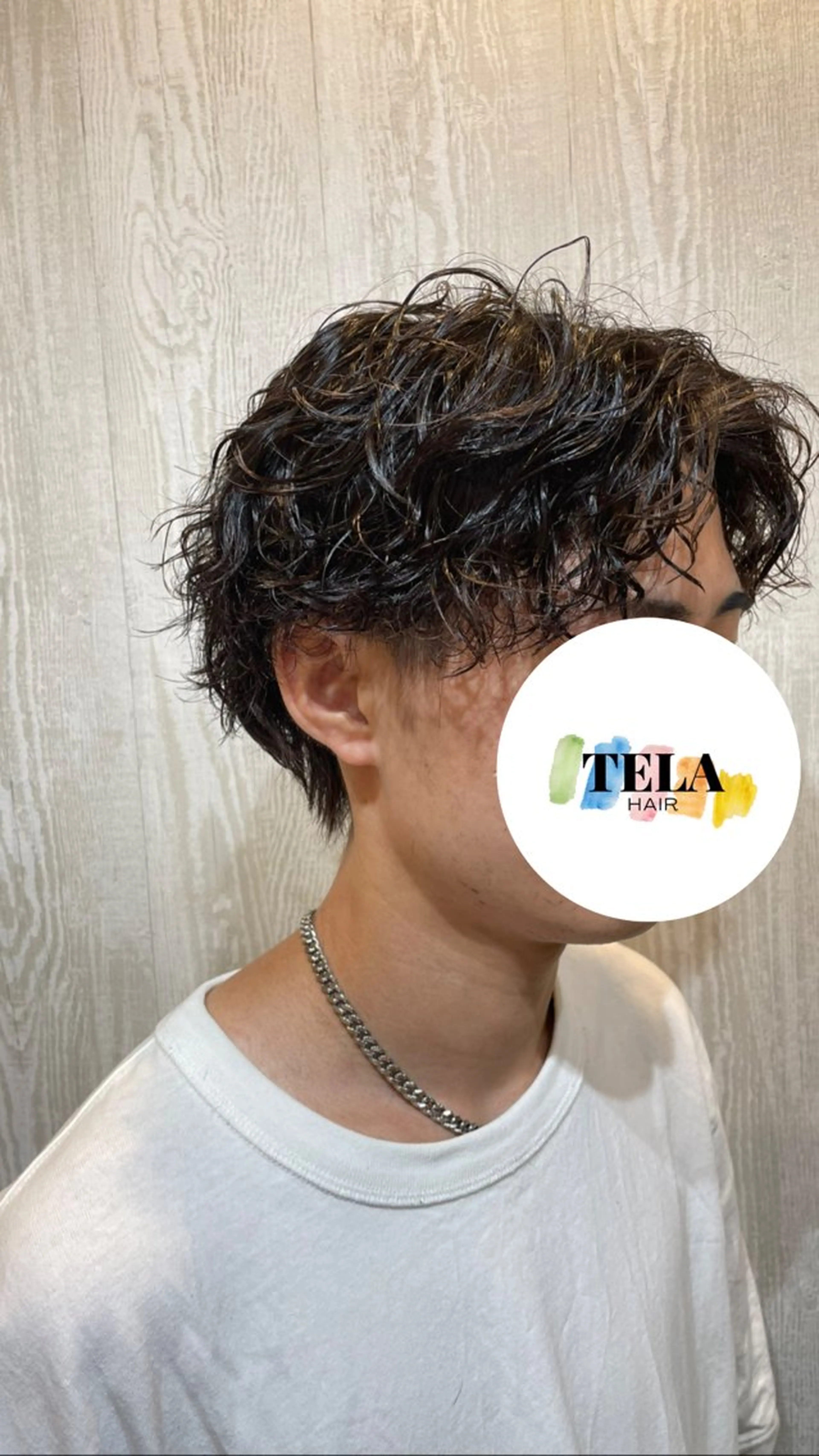 パーマ メンズ メンズパーマ ツイストスパイラルパーマ スパイラルパーマ カット パーマ TELA HAIR 瑞江店所属・髪質改善⭐️透明感 片塩のヘアスタイル