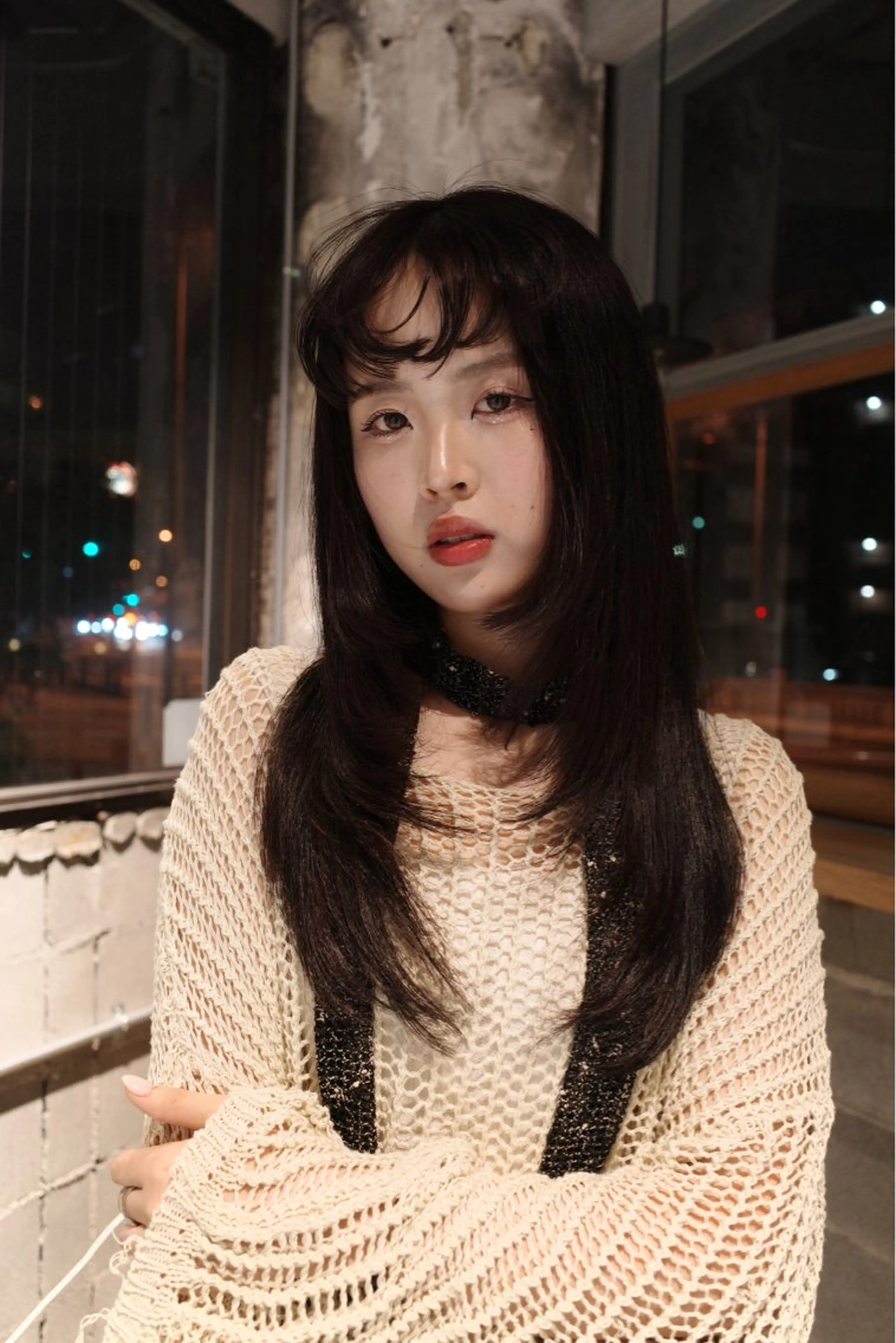 ロング カラー ヘアカラー L/MA所属・MIKU /カラー/ハイトーンのヘアスタイル