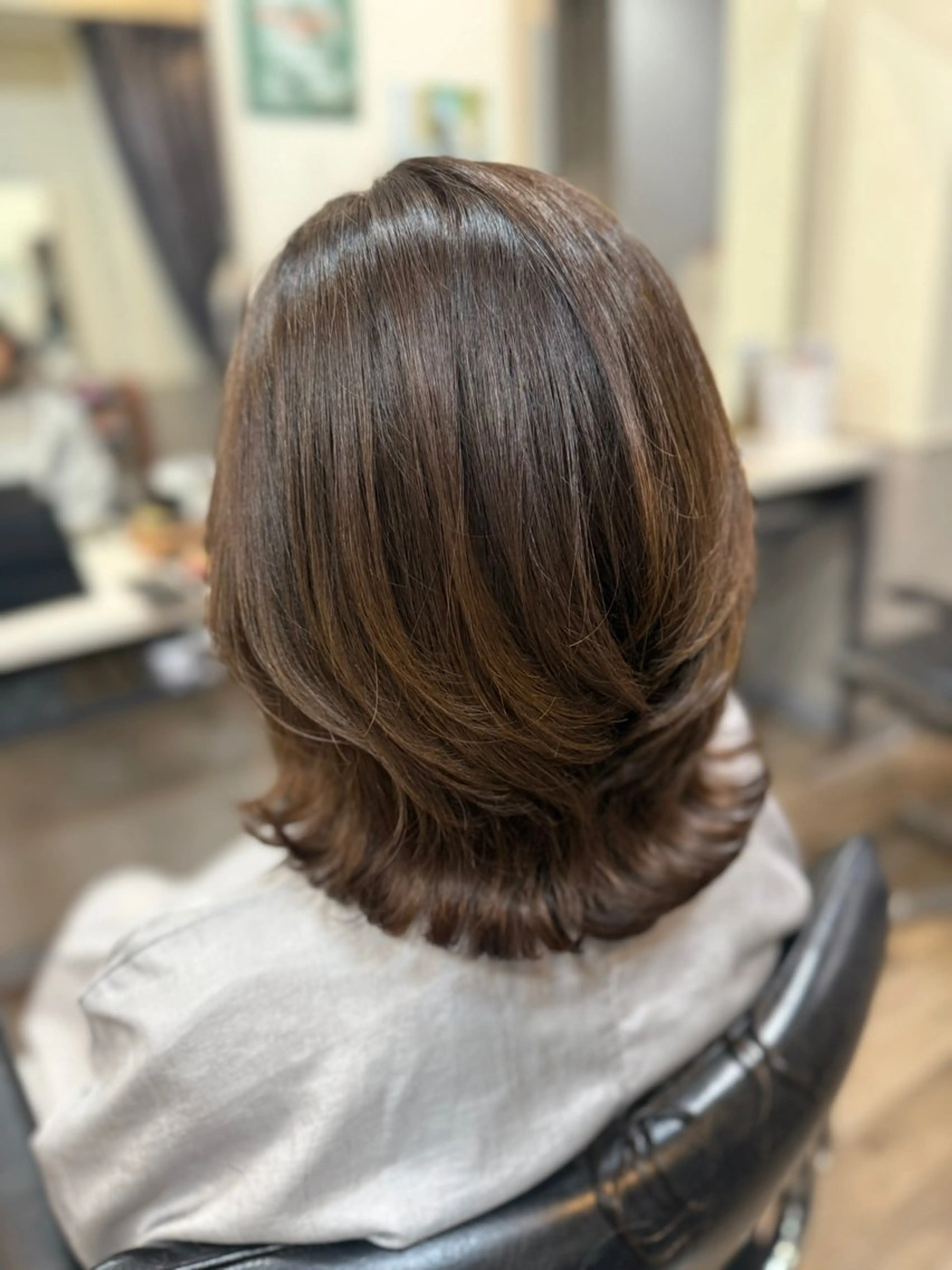 ミディアム 外ハネヘア カット ヘアカラー ☆TAKAMI☆ ☆TAKAMI☆のヘアスタイル