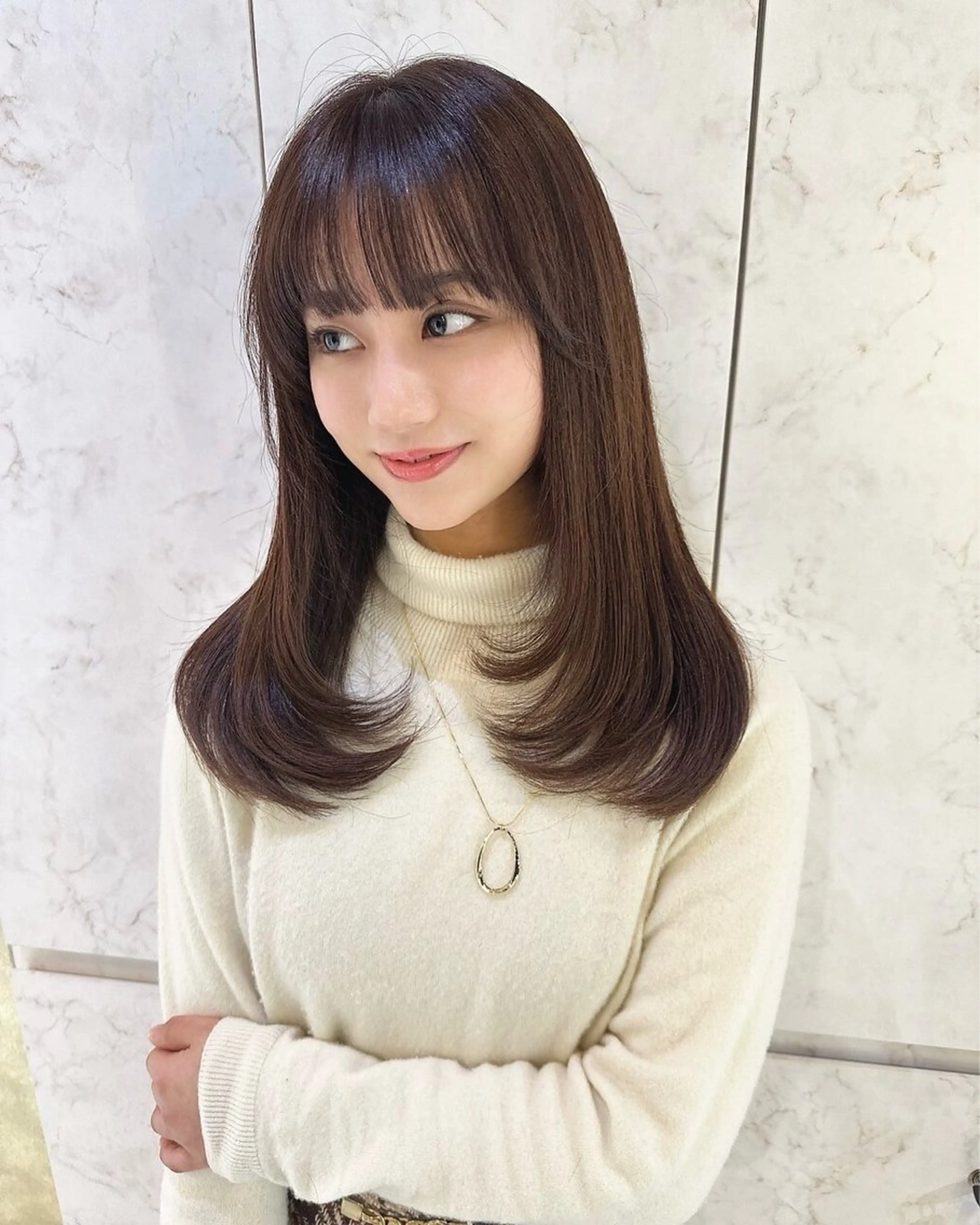 ミディアム カット トリートメント Sakura /韓国ヘア🪄︎︎のヘアスタイル