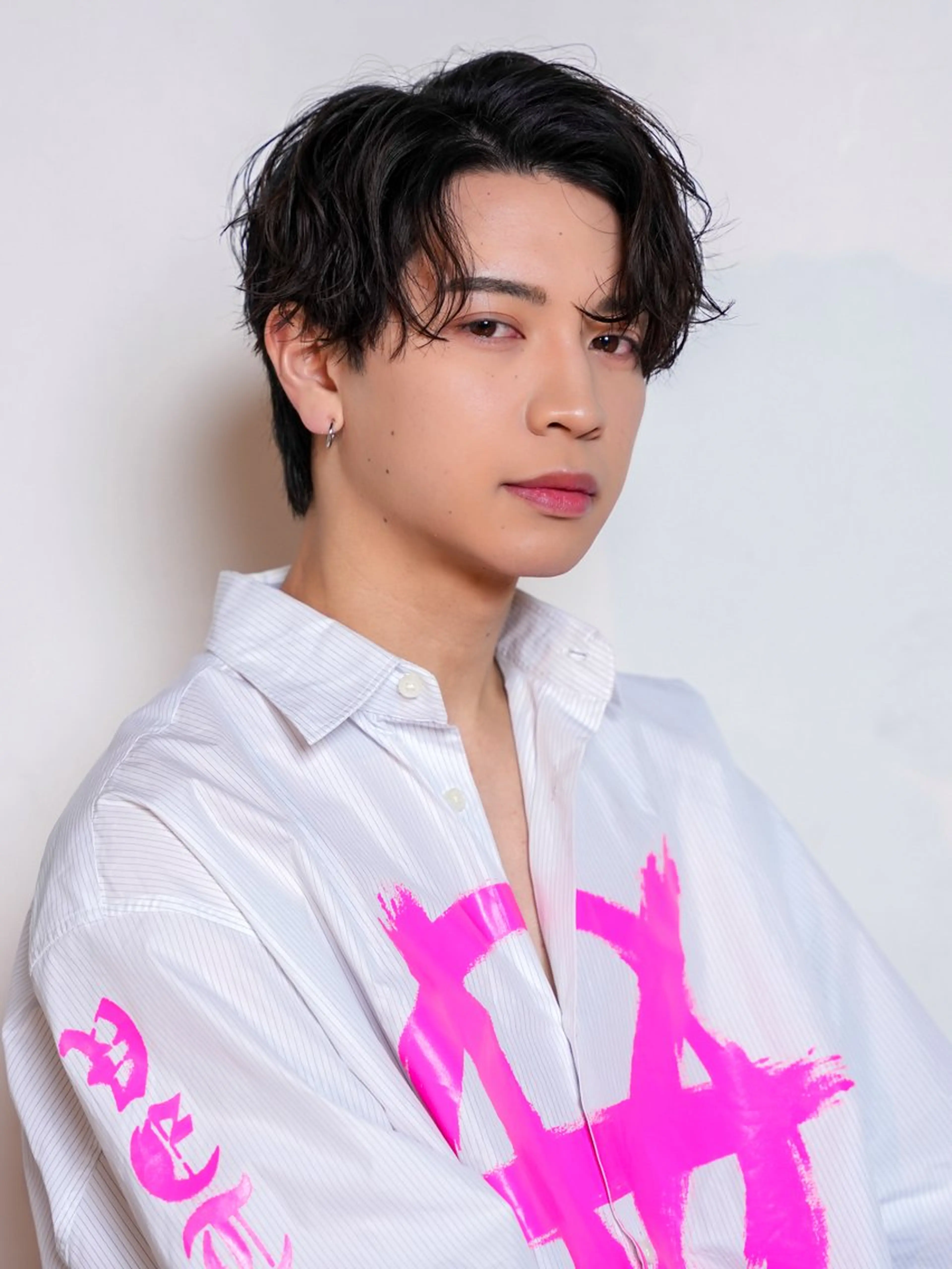 ミディアム パーマ メンズ カット トリートメント シースルーマッシュ/ メンズ/KYOHEIのヘアスタイル