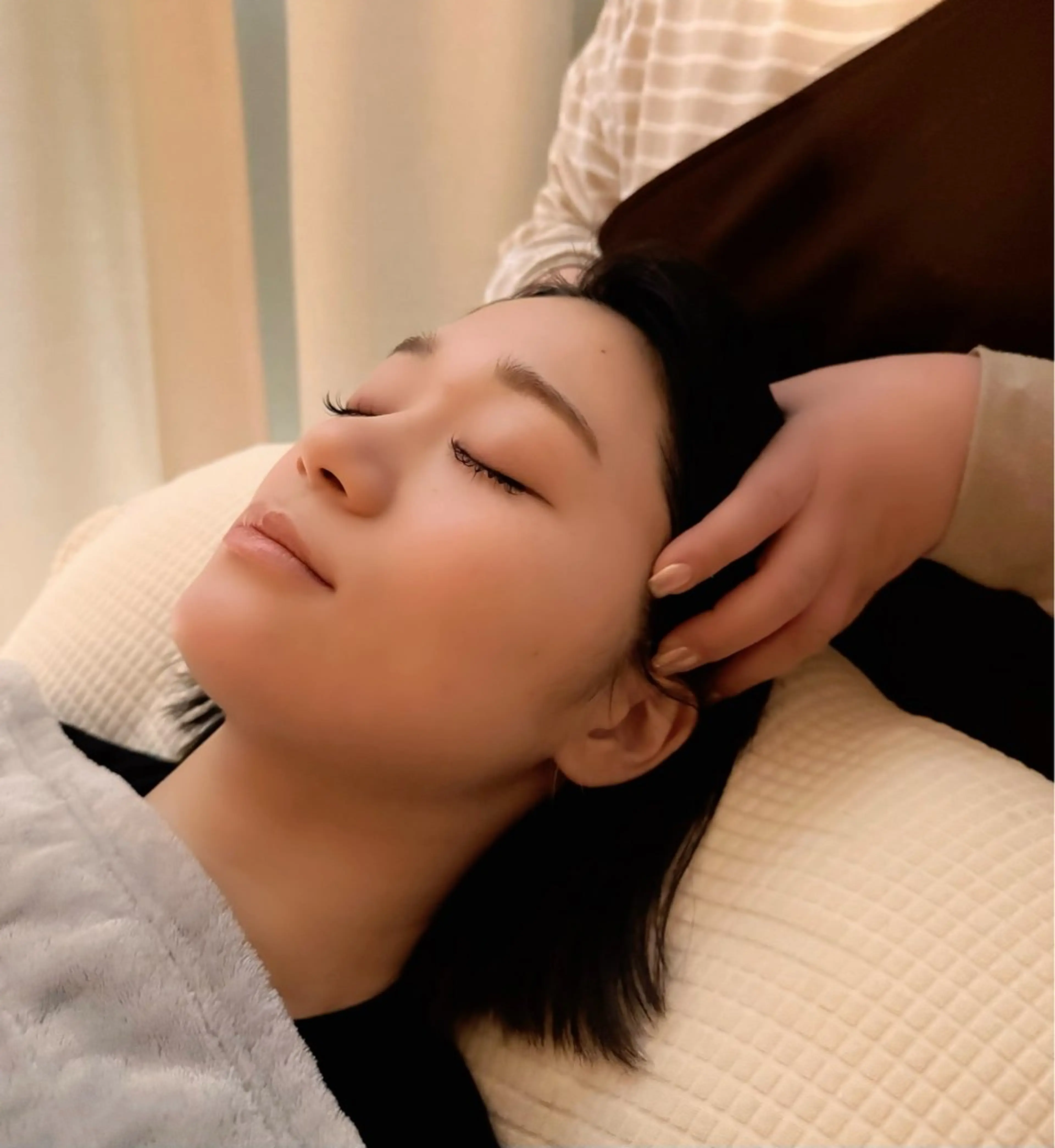 【食いしばり・小顔効果に】顔の印象を支える、頭皮のケア🪞ドライヘッドスパ60分の写真