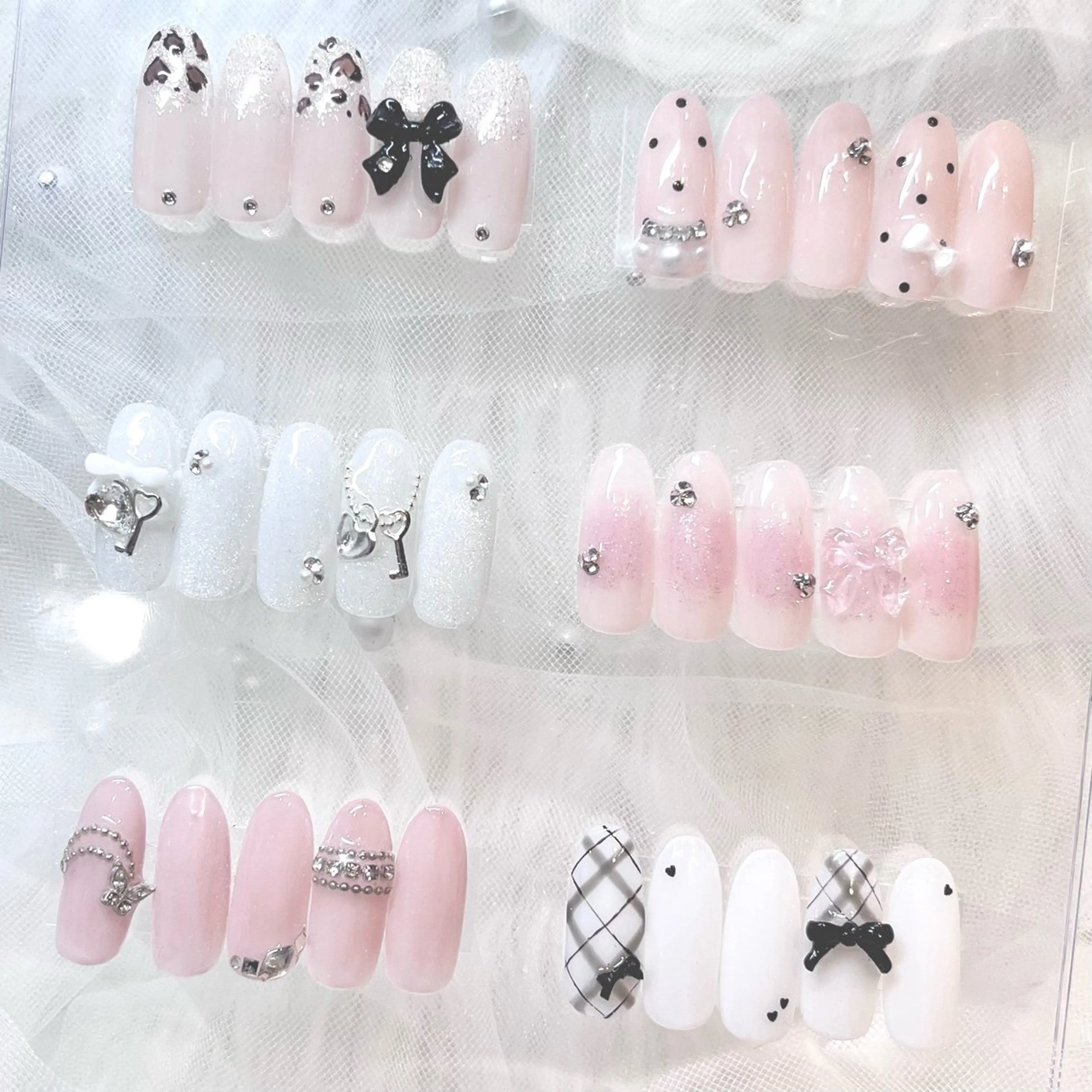 🎀ミニモ初回限定🎀 10月定額プレミアムコース🤍【オフ・ケア込み】カラー変更可⭐️の写真