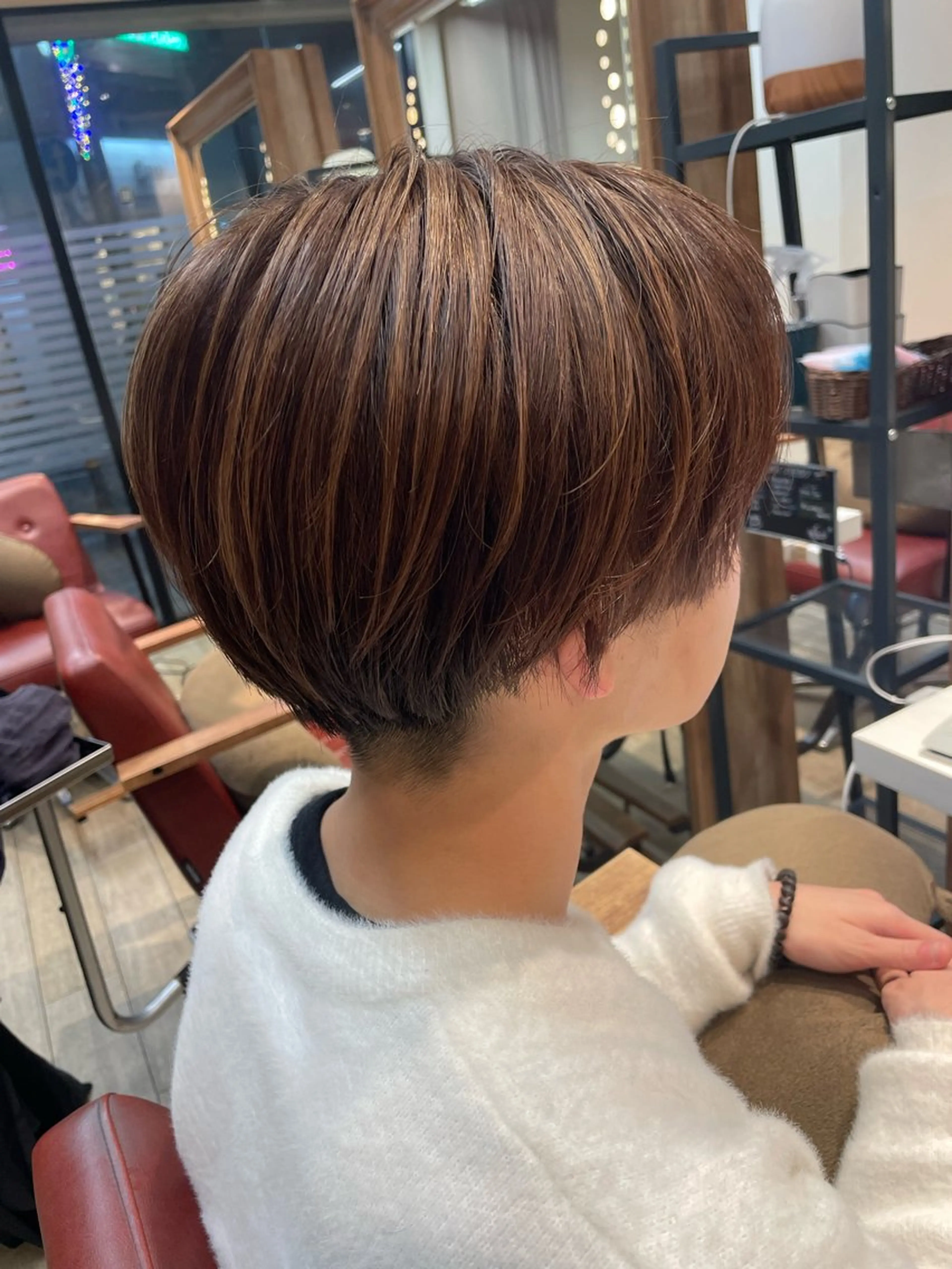 ショート カラー メンズ メンズハイライト ハイライトカラー ピンクカラー ハイライト ヘアカラー トリートメント ✨横須賀髪質改善✨️ 加藤 百音のヘアスタイル