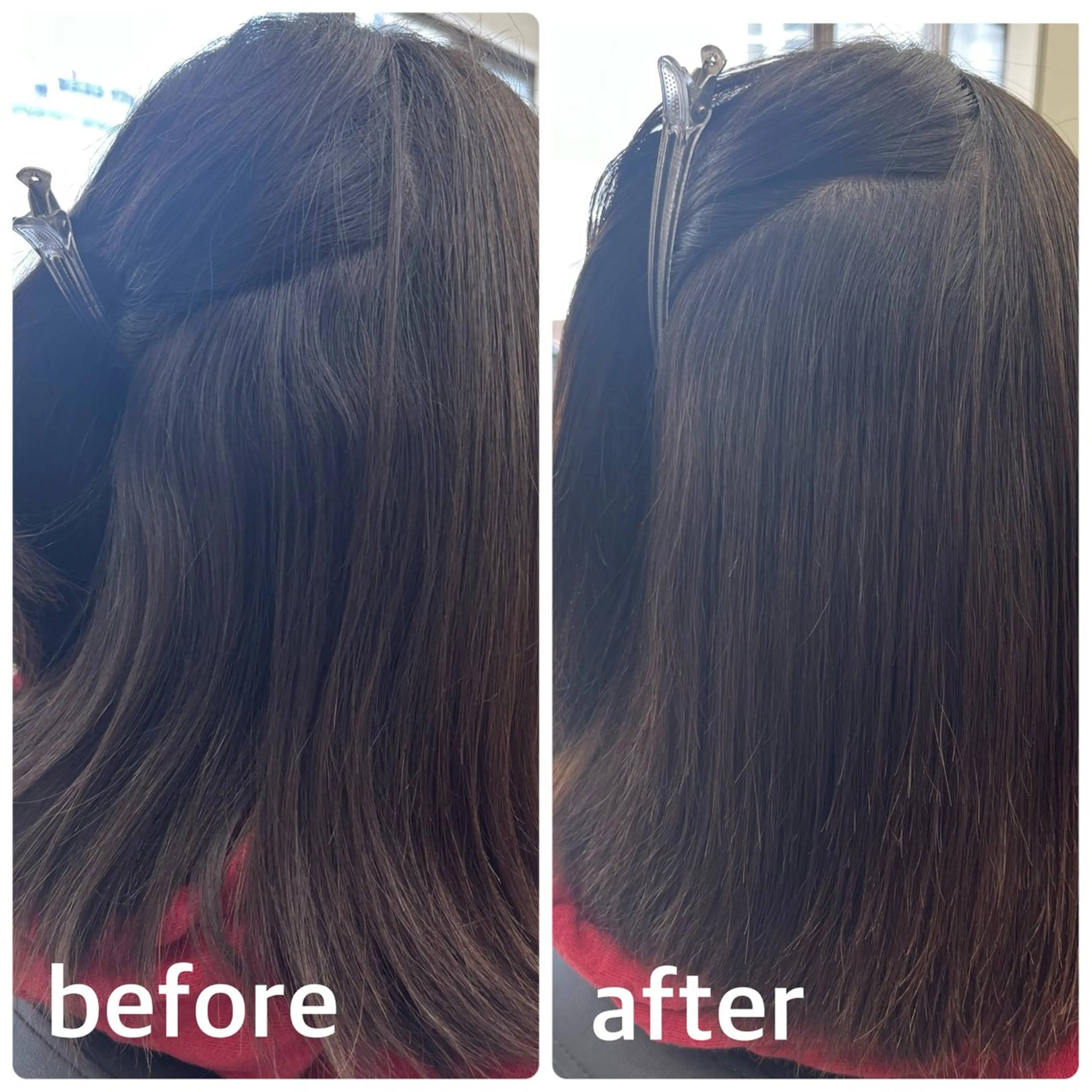 ミディアム カット 縮毛矯正 トリートメント michiru 【EIGHT 札幌】のヘアスタイル