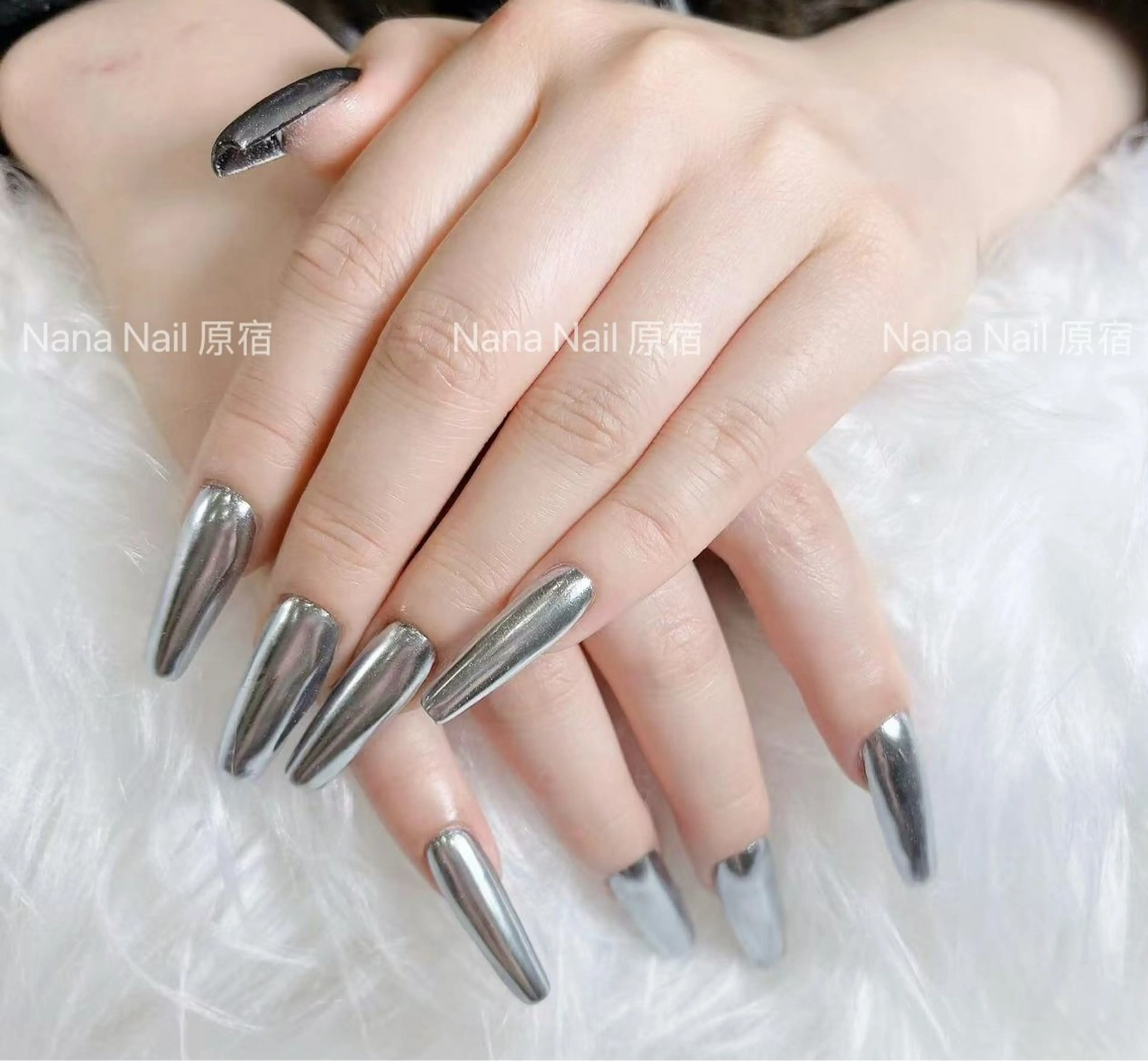 ネイル ミラーネイル ネイルチップ Unicorn Nail原宿表参道のネイルデザイン