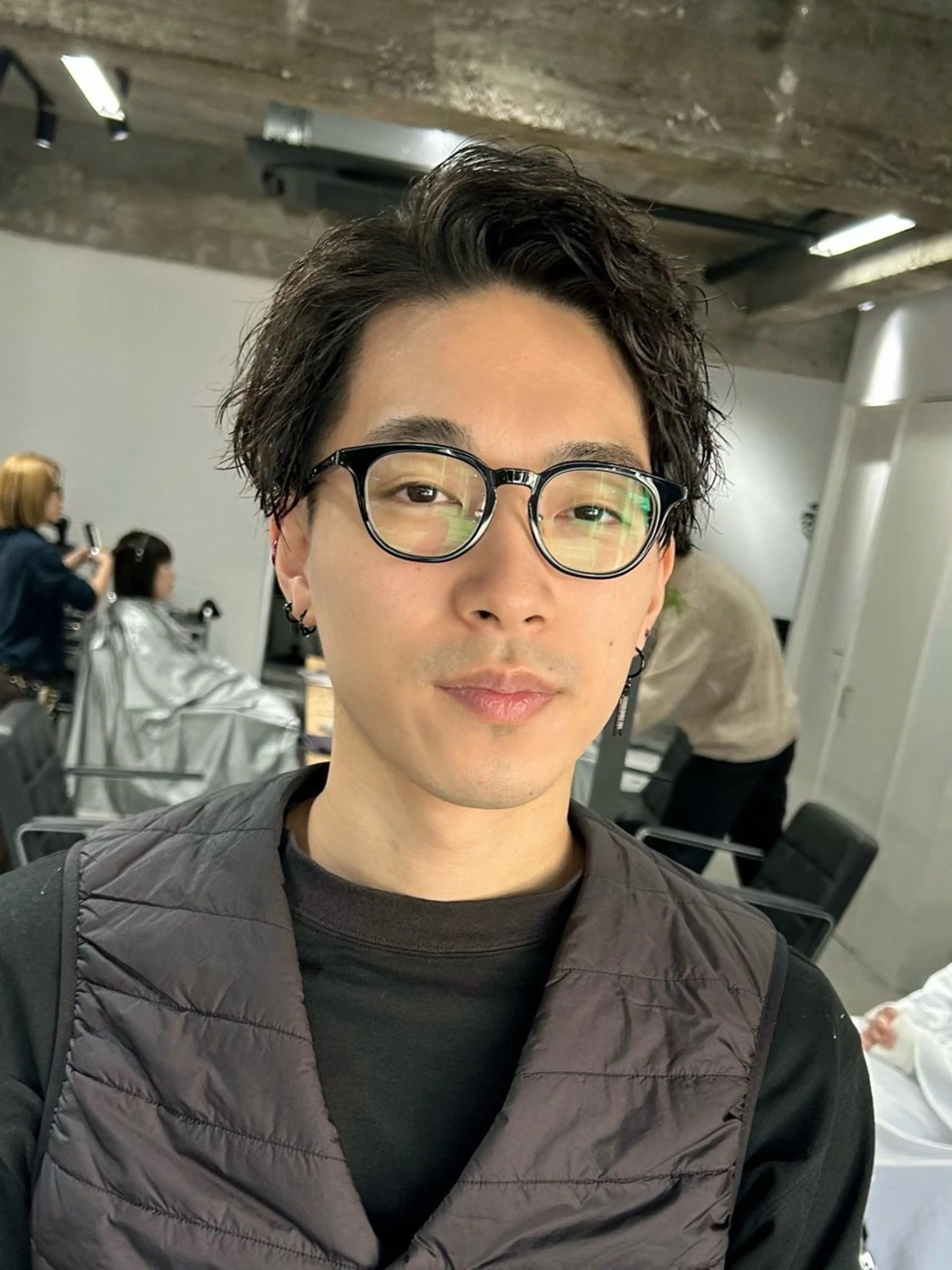 ショート パーマ メンズ カット パーマ トリートメント fifth 原宿　【フィフス】所属・fifth/メンズ パーマ/川﨑泰就のヘアスタイル