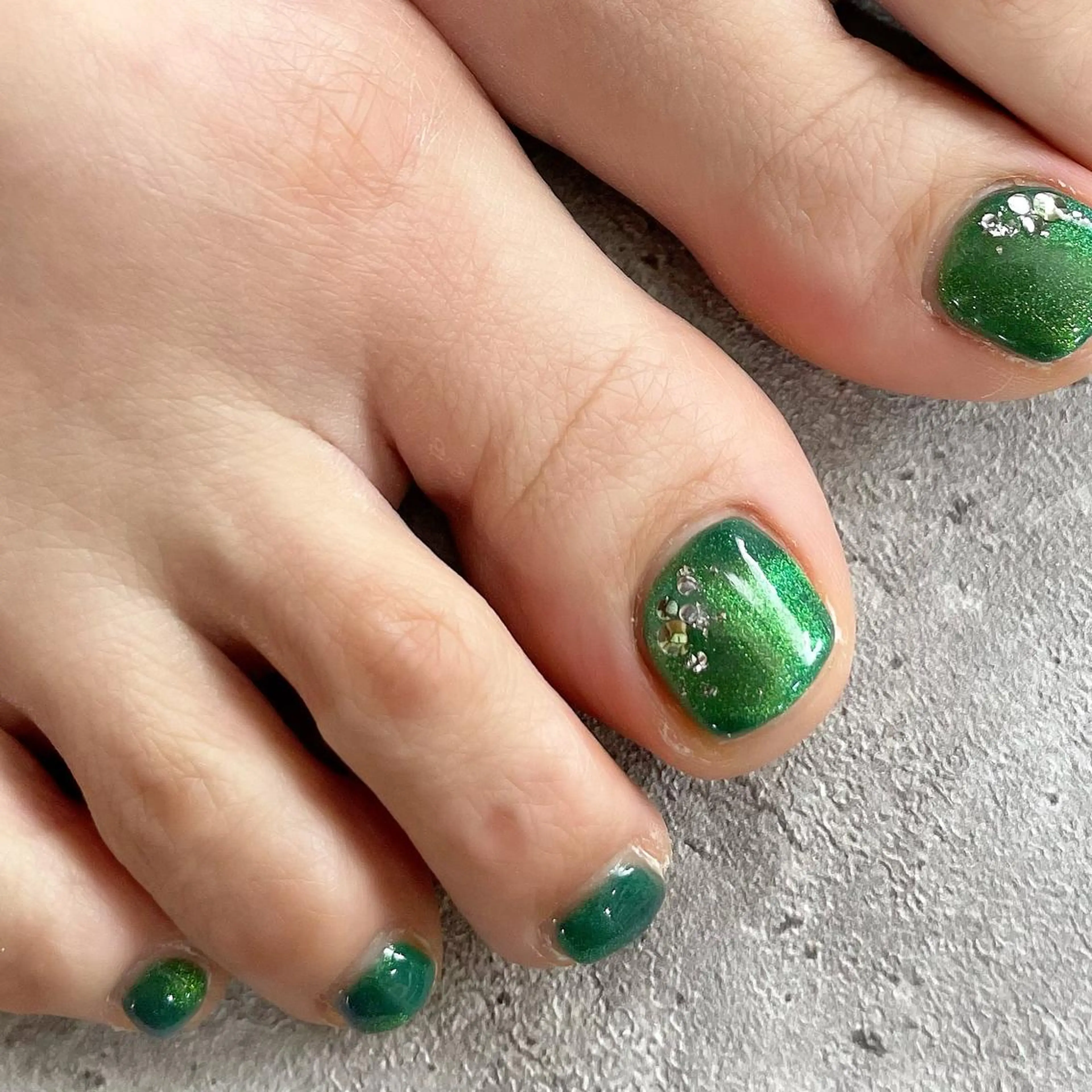 ネイル フットネイル ジェルネイル シンプルネイル 東 千夏のネイルデザイン