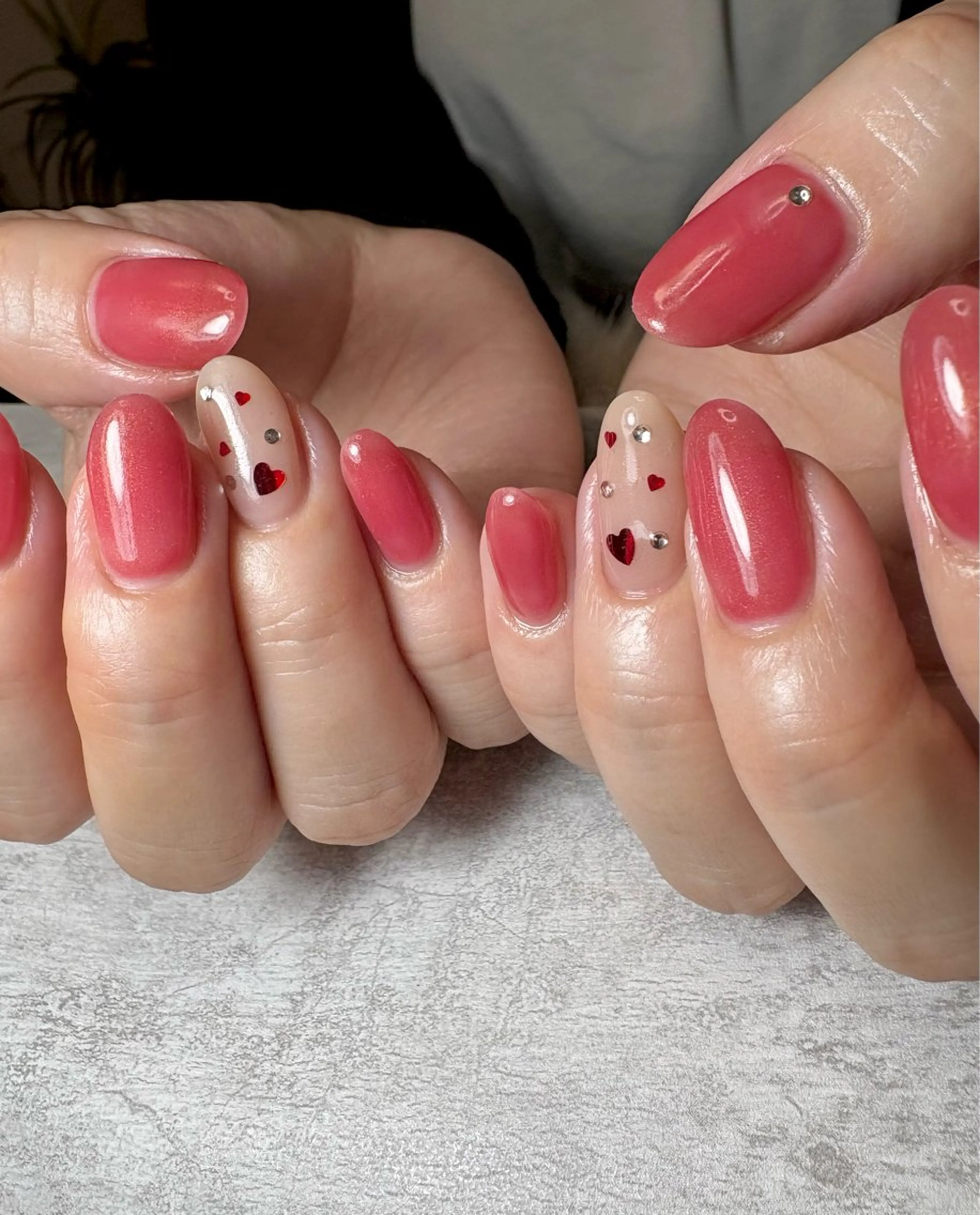 ネイル ハート 持ち込み BEAUTY GARDEN 【nail salon unseul】所属・nana .のネイルデザイン