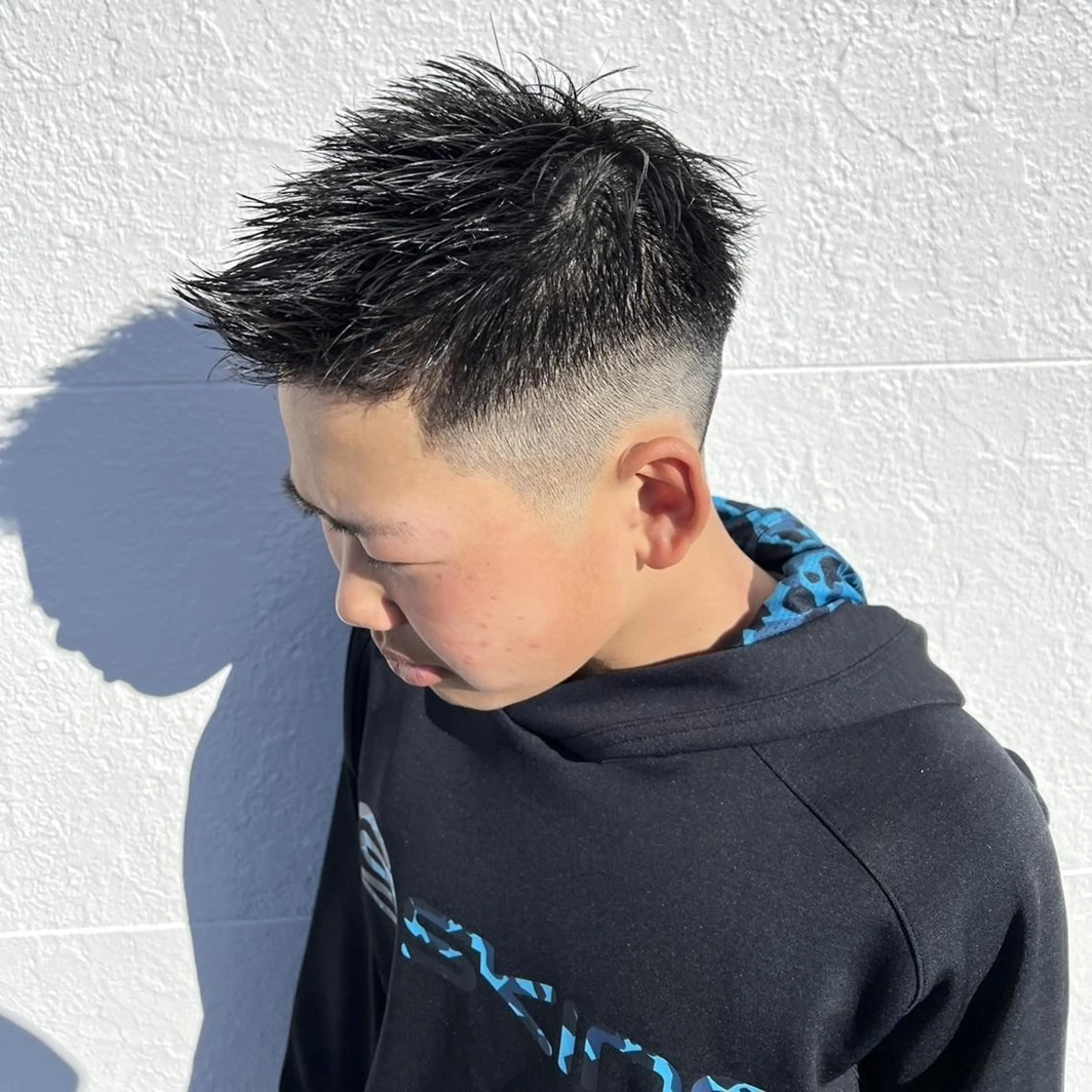 メンズ ショート フェードカット ショートヘア メンズ特化/勝田駅/ 佐和駅/鈴木輝瑠/のヘアスタイル