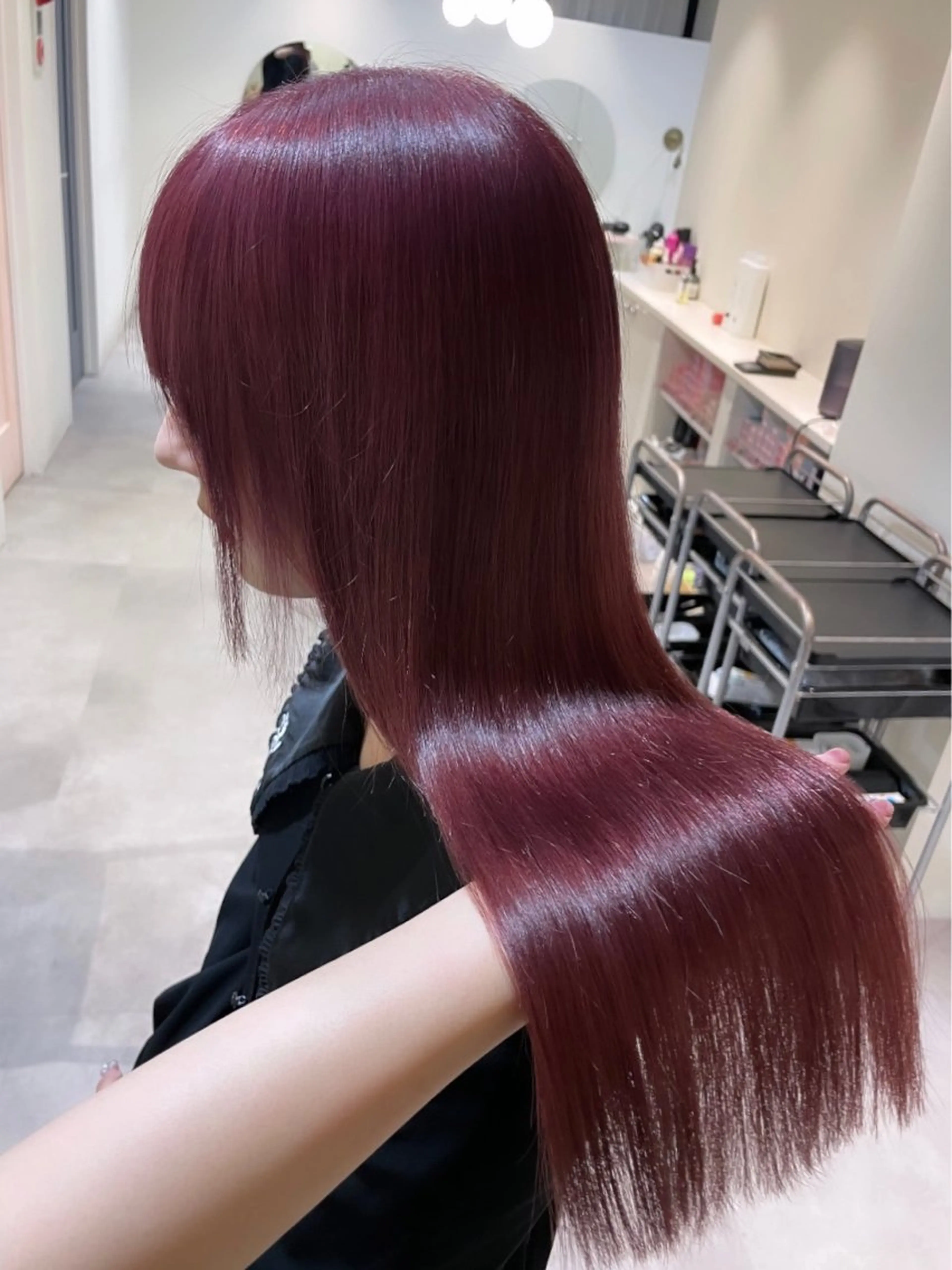 ロング カラー ヘアカラー 若月 あやかのヘアスタイル