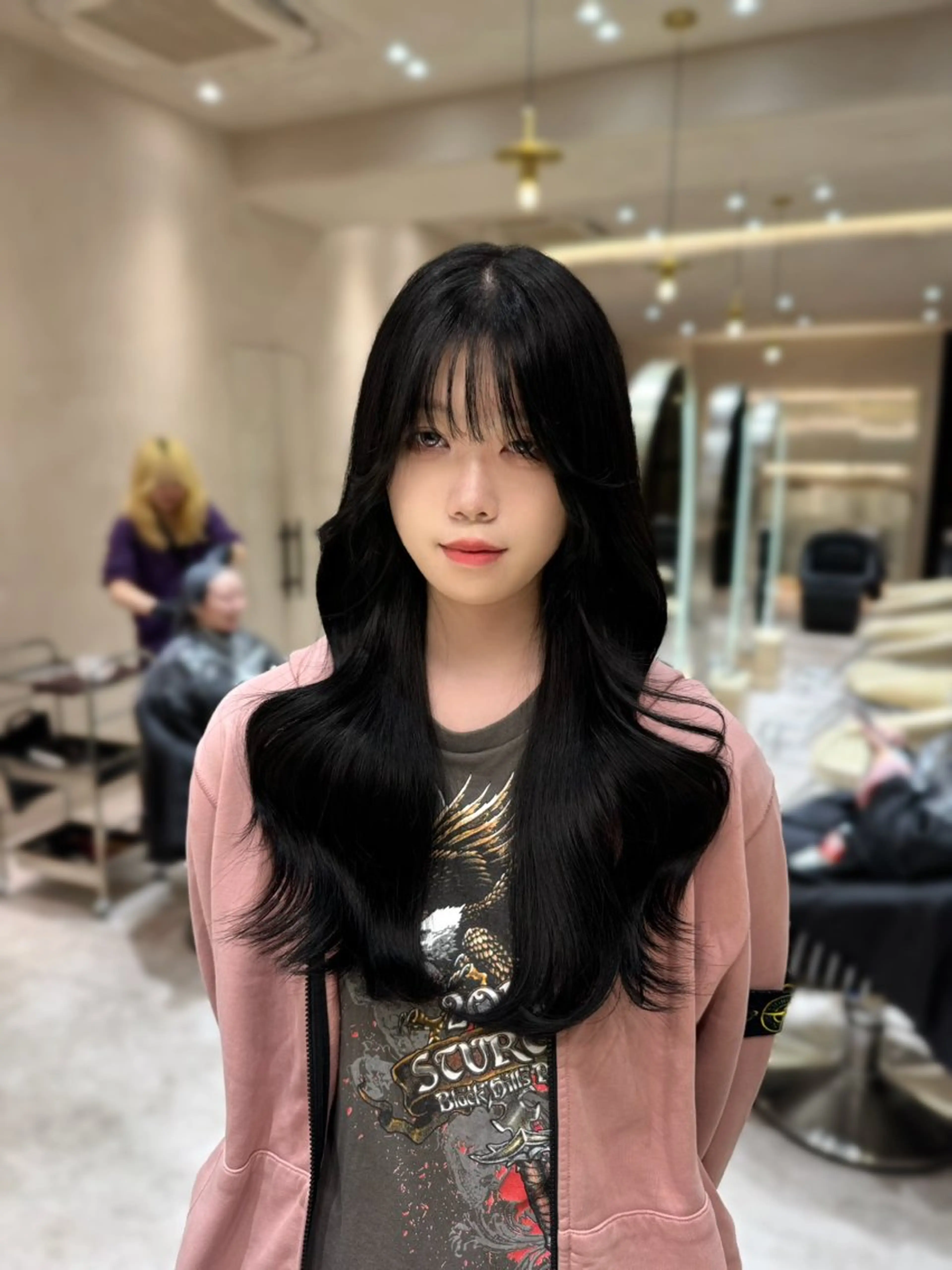 ロング JILL    hair所属・韓国ヘア/ベージュ カラー/髪質改善/涼のヘアスタイル