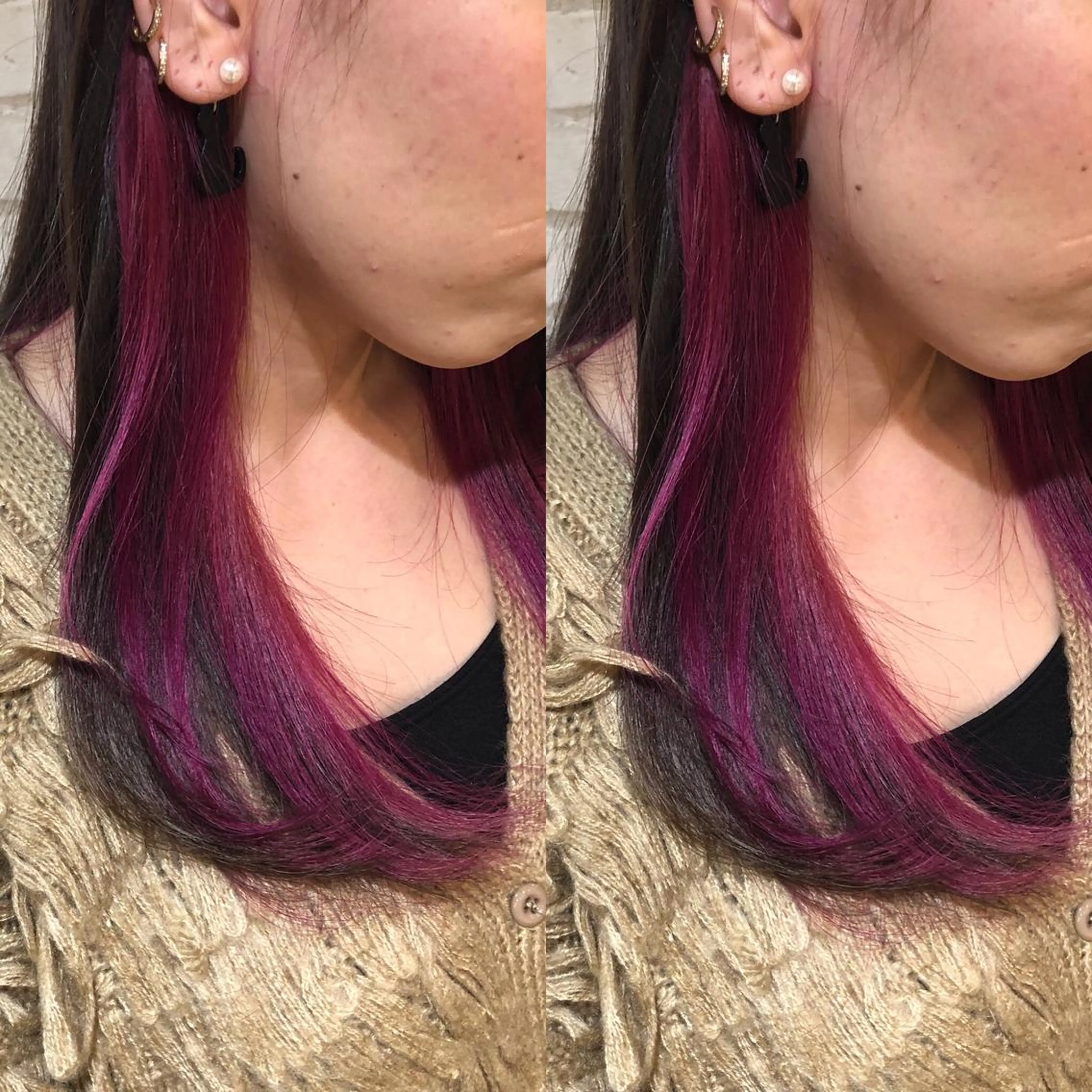 セミロング カラー パーマ ヘアアレンジ メンズ キッズ ネイル マツエク・マツパ メンズインナーカラー インナーカラー 新宿/髪質改善/ 美髪矯正✨浅江通友のヘアスタイル