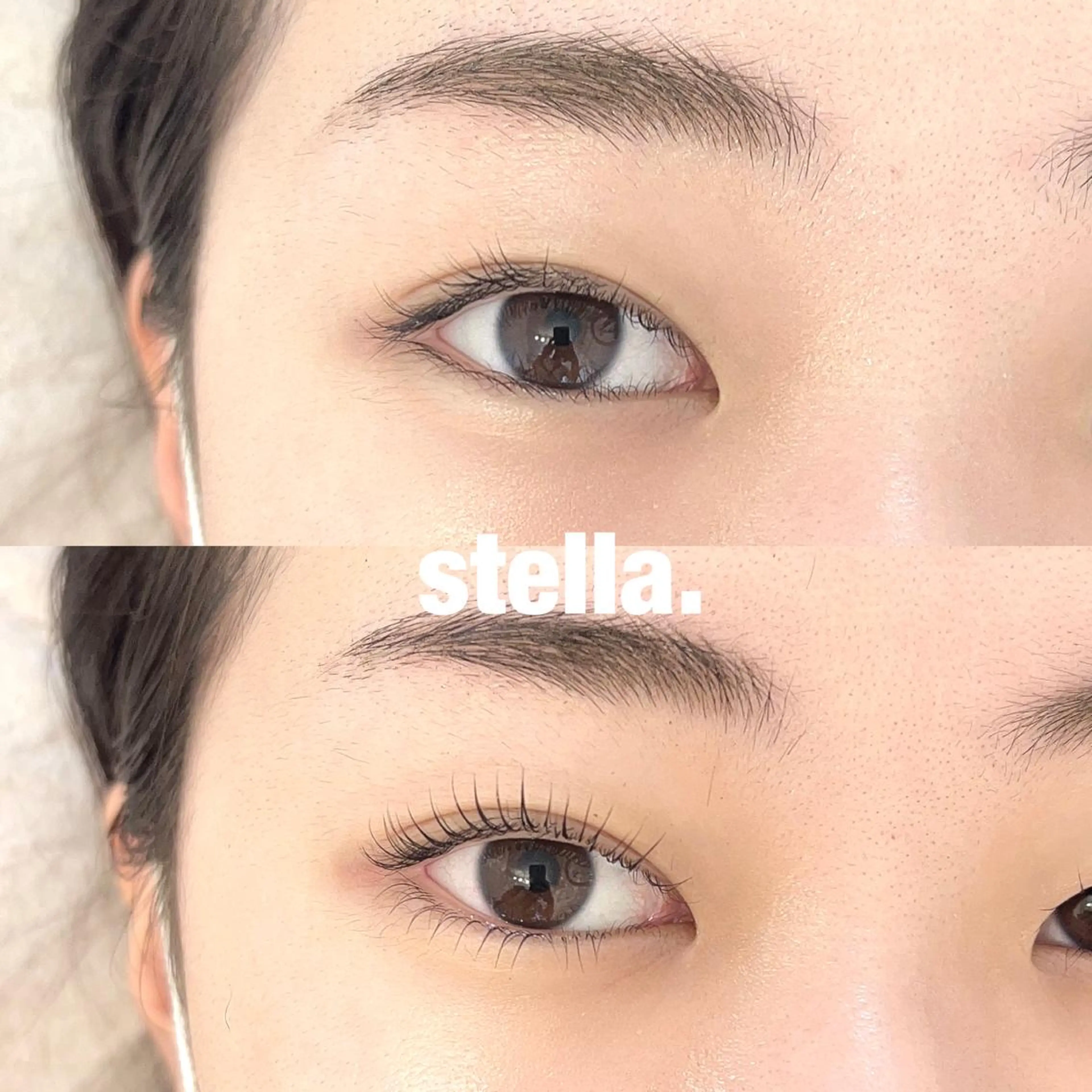 マツエク・マツパ 下まつげエクステ 一重×まつ毛パーマ Stella eyelashのマツエク・マツパデザイン