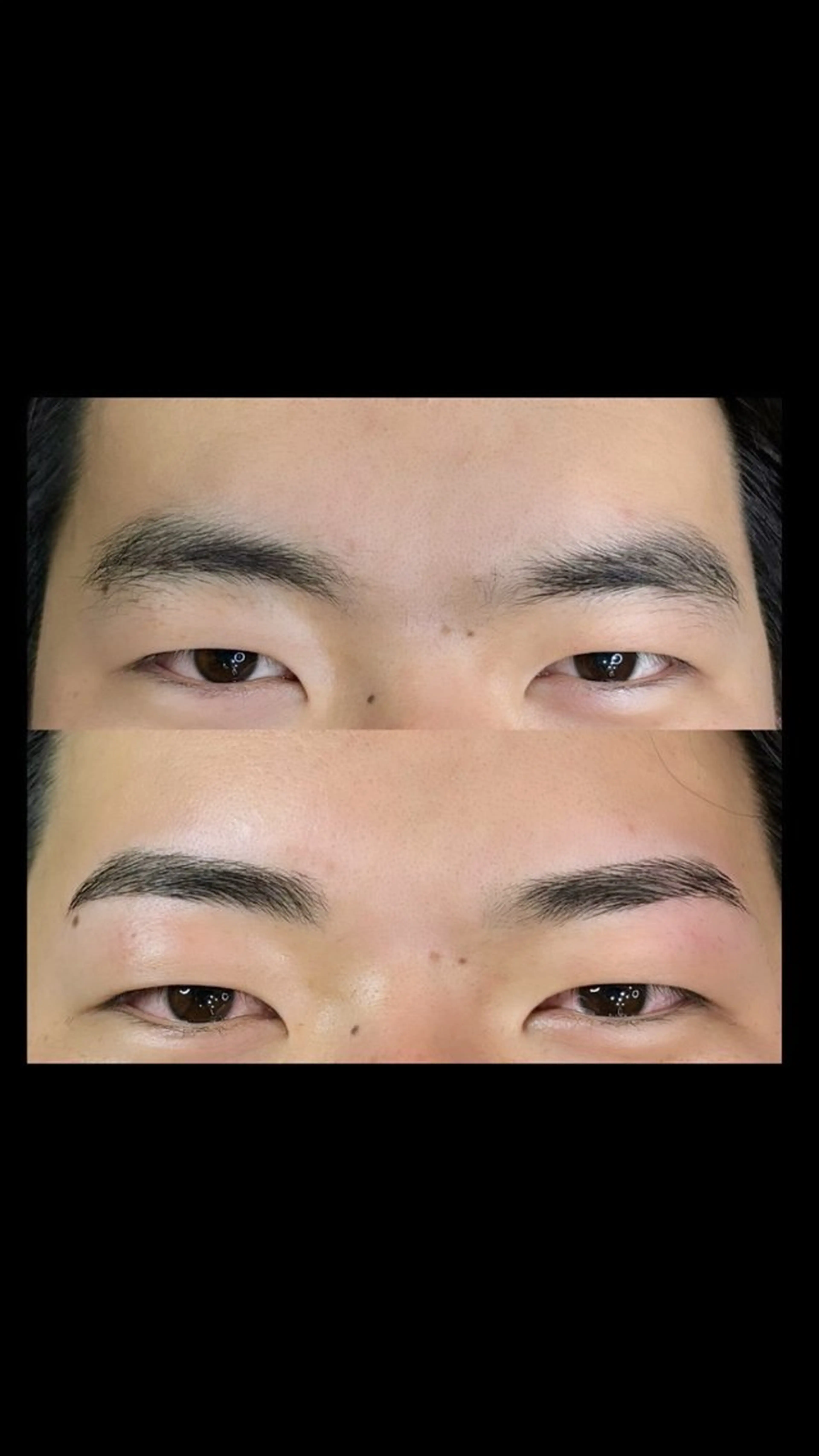 【休日限定クーポン🫧】ご新規様限定✨️眉毛脱毛ワックス＋毛量カット＋眉周り産毛剃りの写真