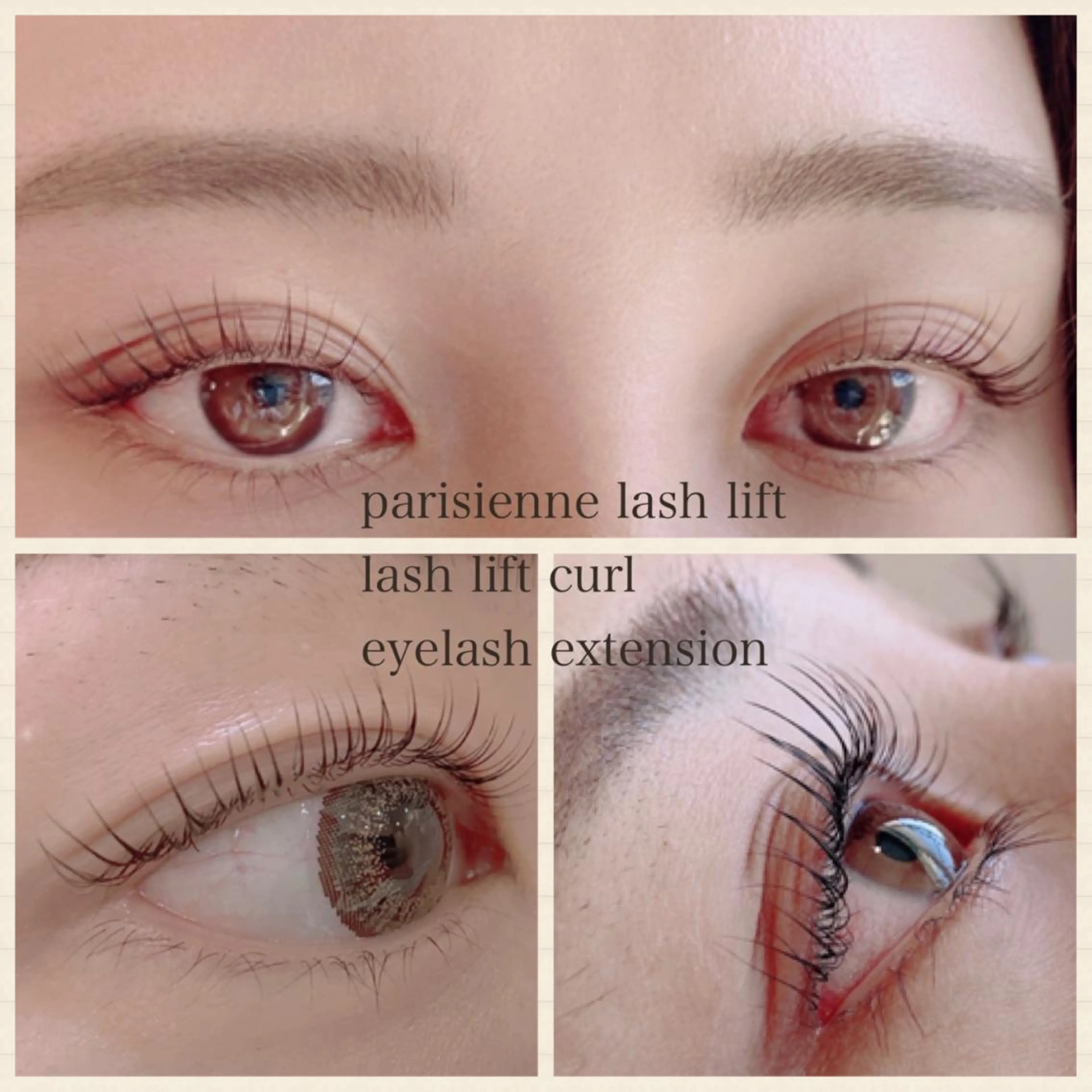 マツエク・マツパ カラーマツエク フラットラッシュ 韓国風マツエク パリジェンヌラッシュリフト まつげパーマ オーダーメイドまつげ ＆まゆげ.RIKAのマツエク・マツパデザイン