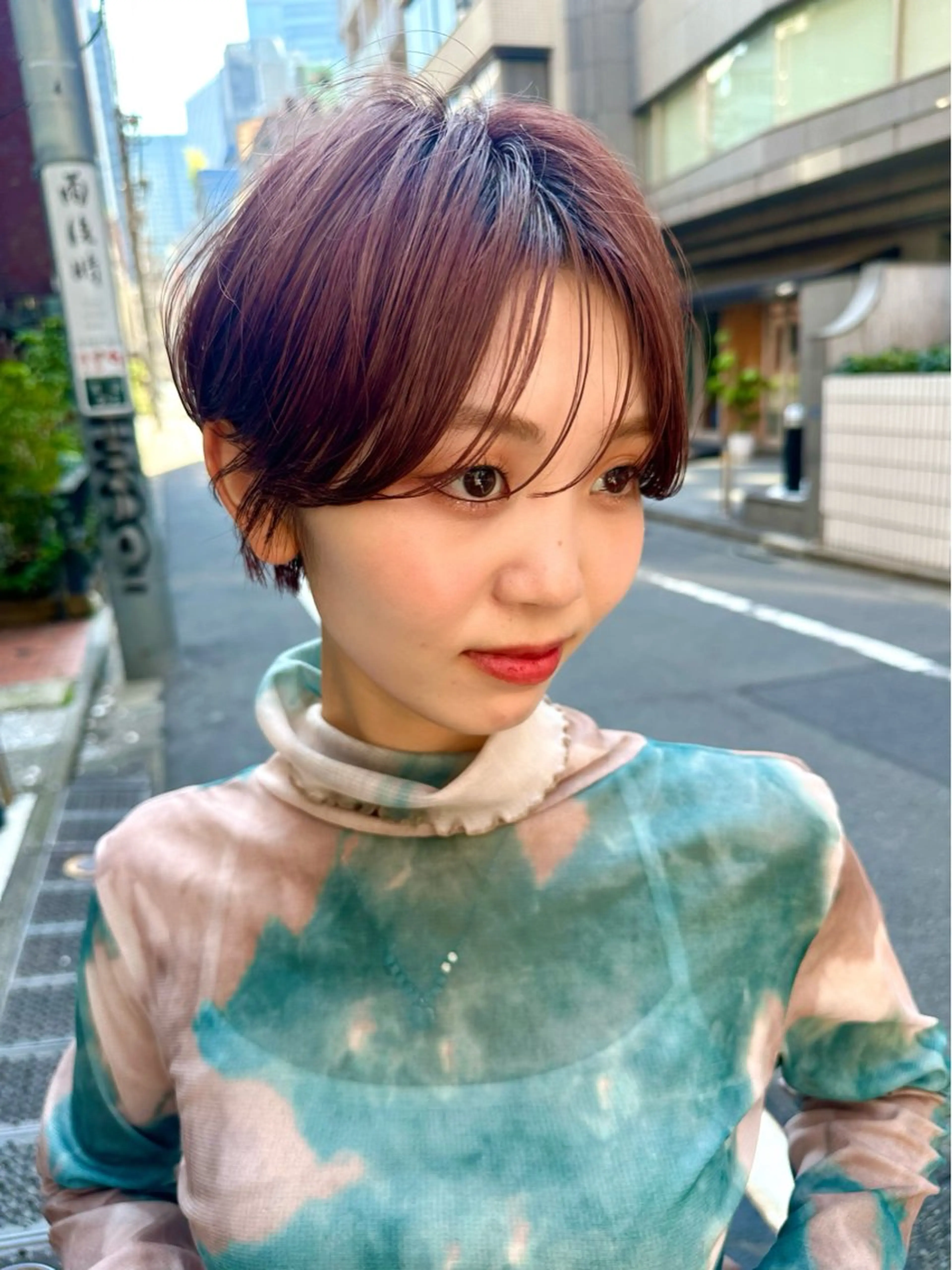 ショート カット ヘアカラー 骨格診断で絶対可愛い ✨丸みショート✨凌弥のヘアスタイル