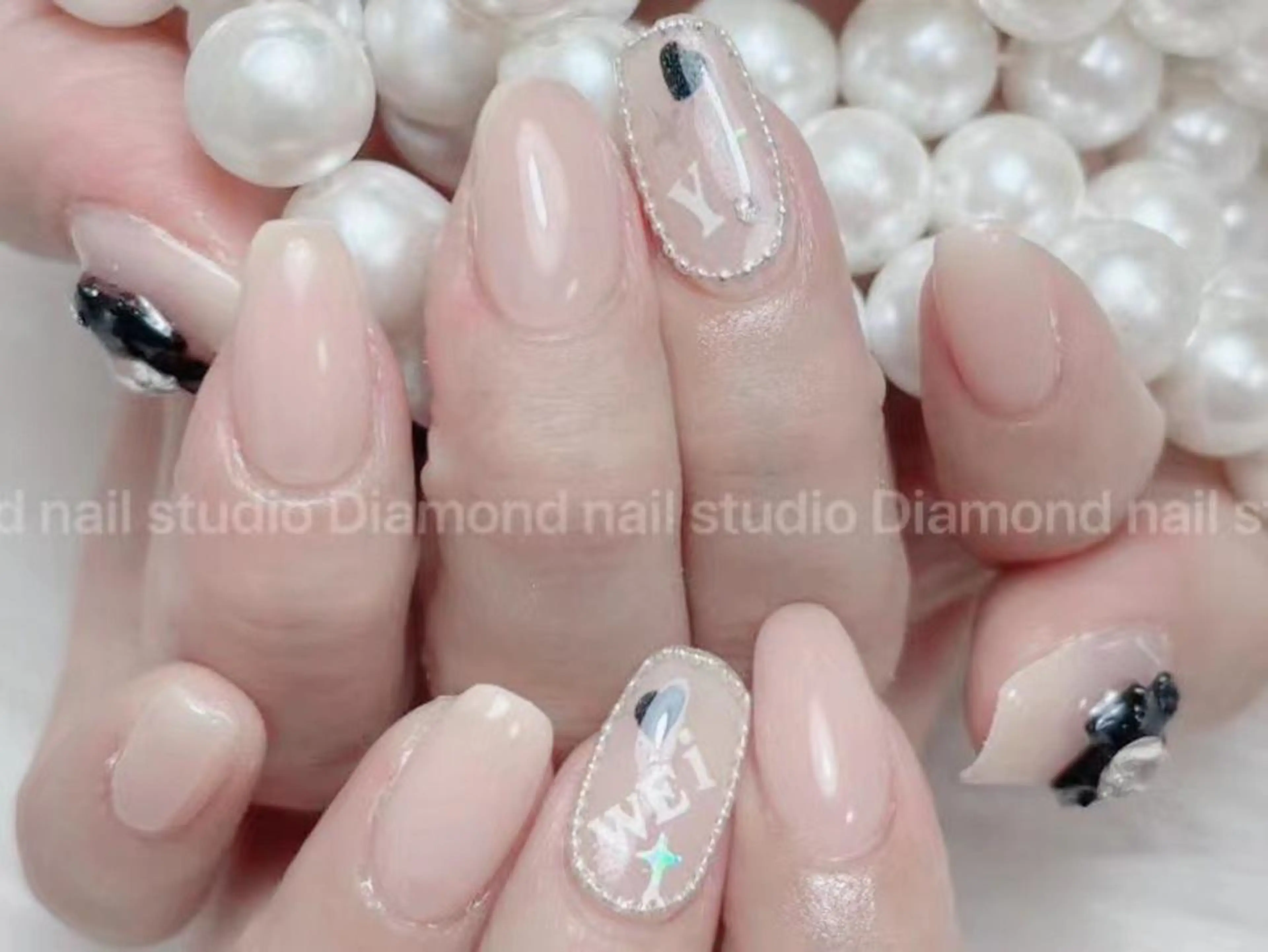 ロング ハンドネイル Diamond ✨のネイルデザイン