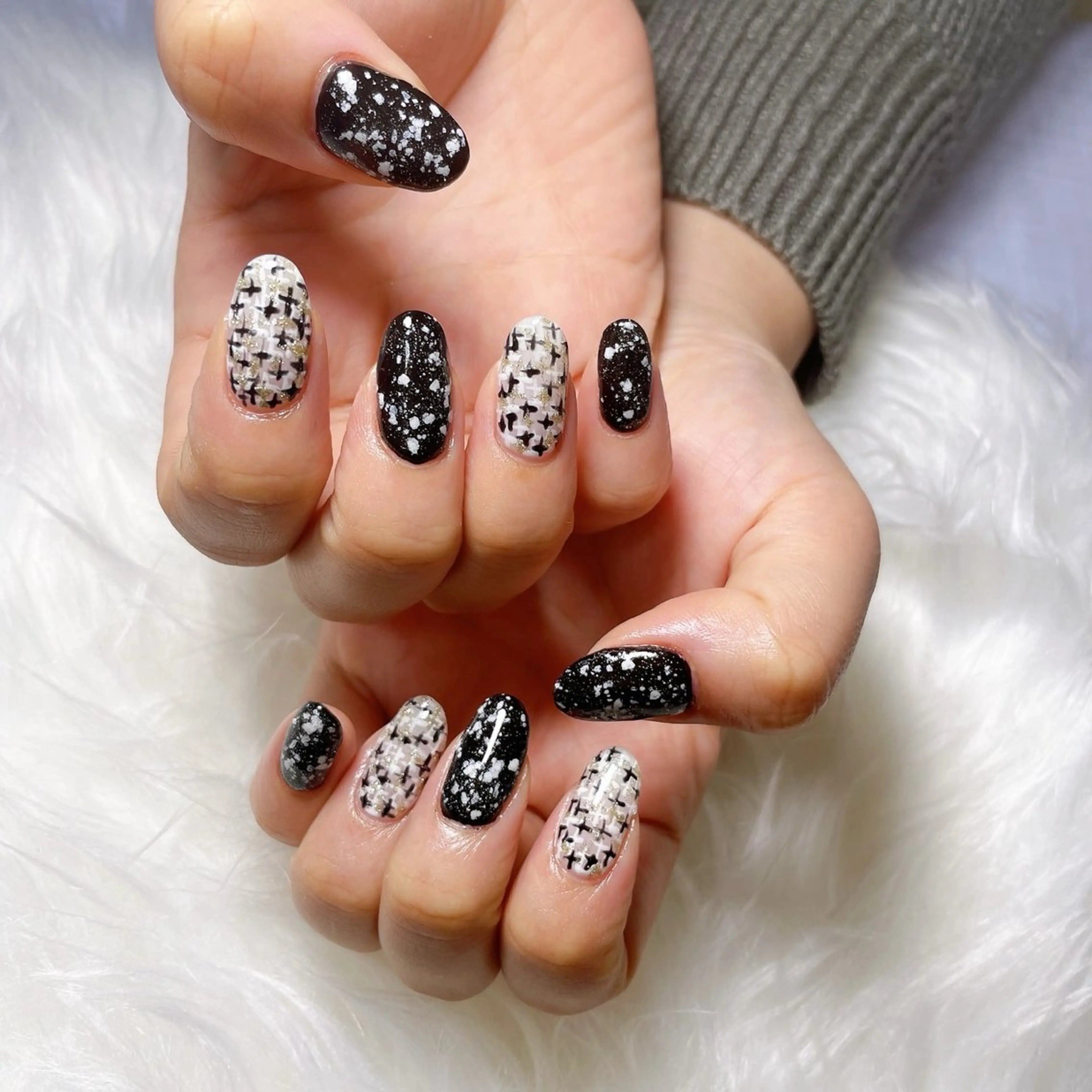 ネイル ツイードネイル nailsalon Rinのネイルデザイン