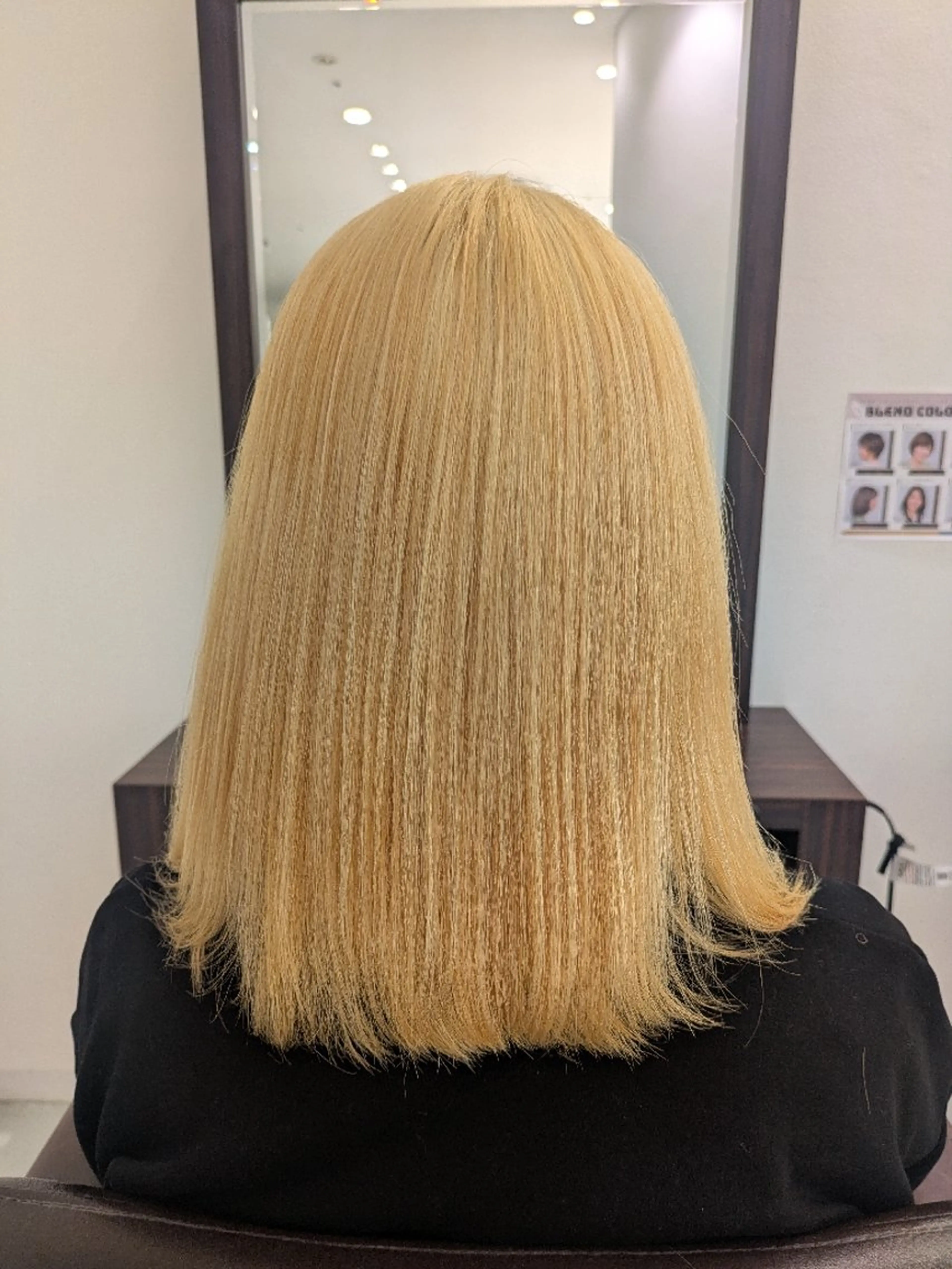 ミディアム カラー ブリーチ ヘアカラー トリートメント グランアージュ　ネオ所属・Ryu/ハイトーン/ デザイン/髪質改善のヘアスタイル