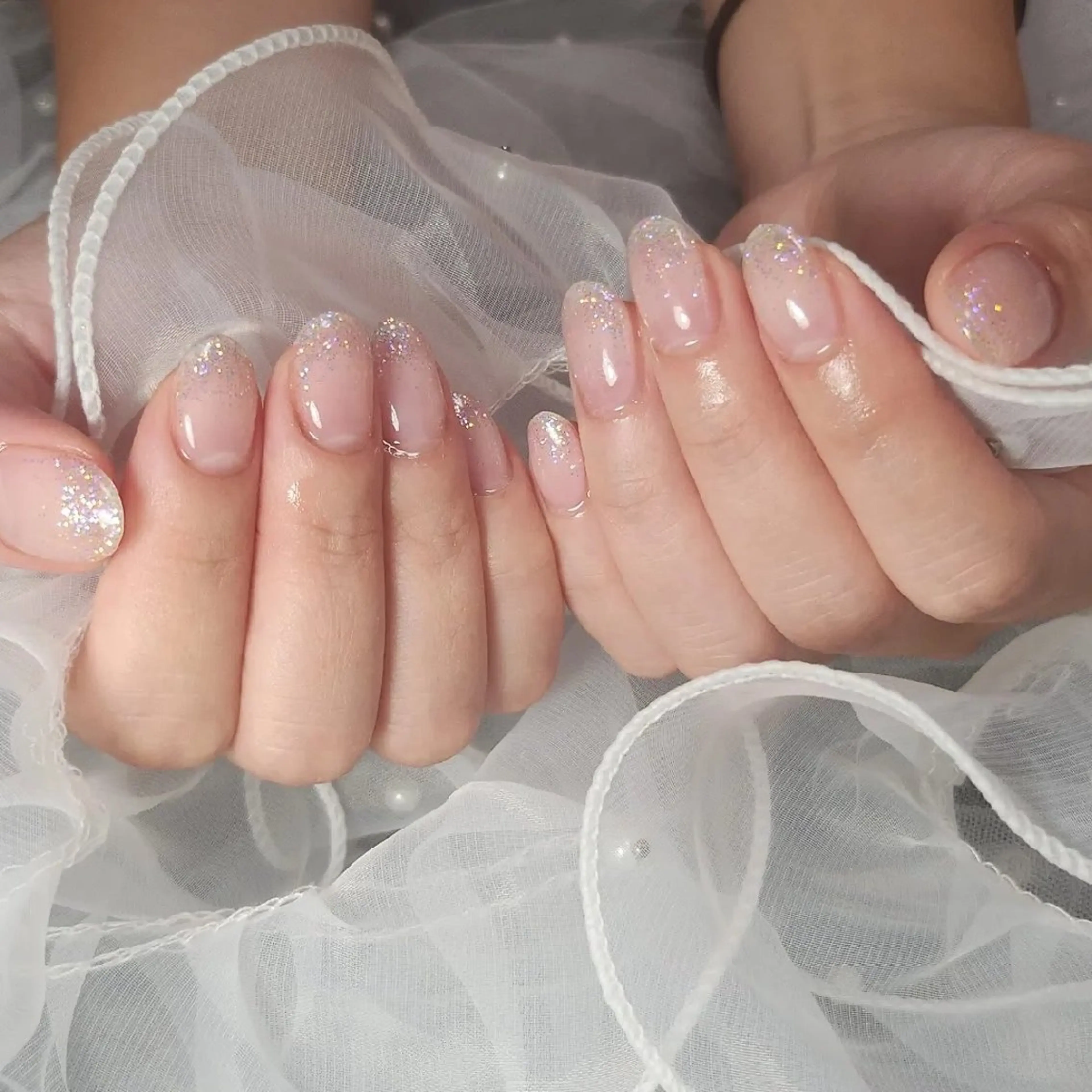 ネイル グラデーション ラメ(グリッター) ラメグラデーション salon de Belleのネイルデザイン