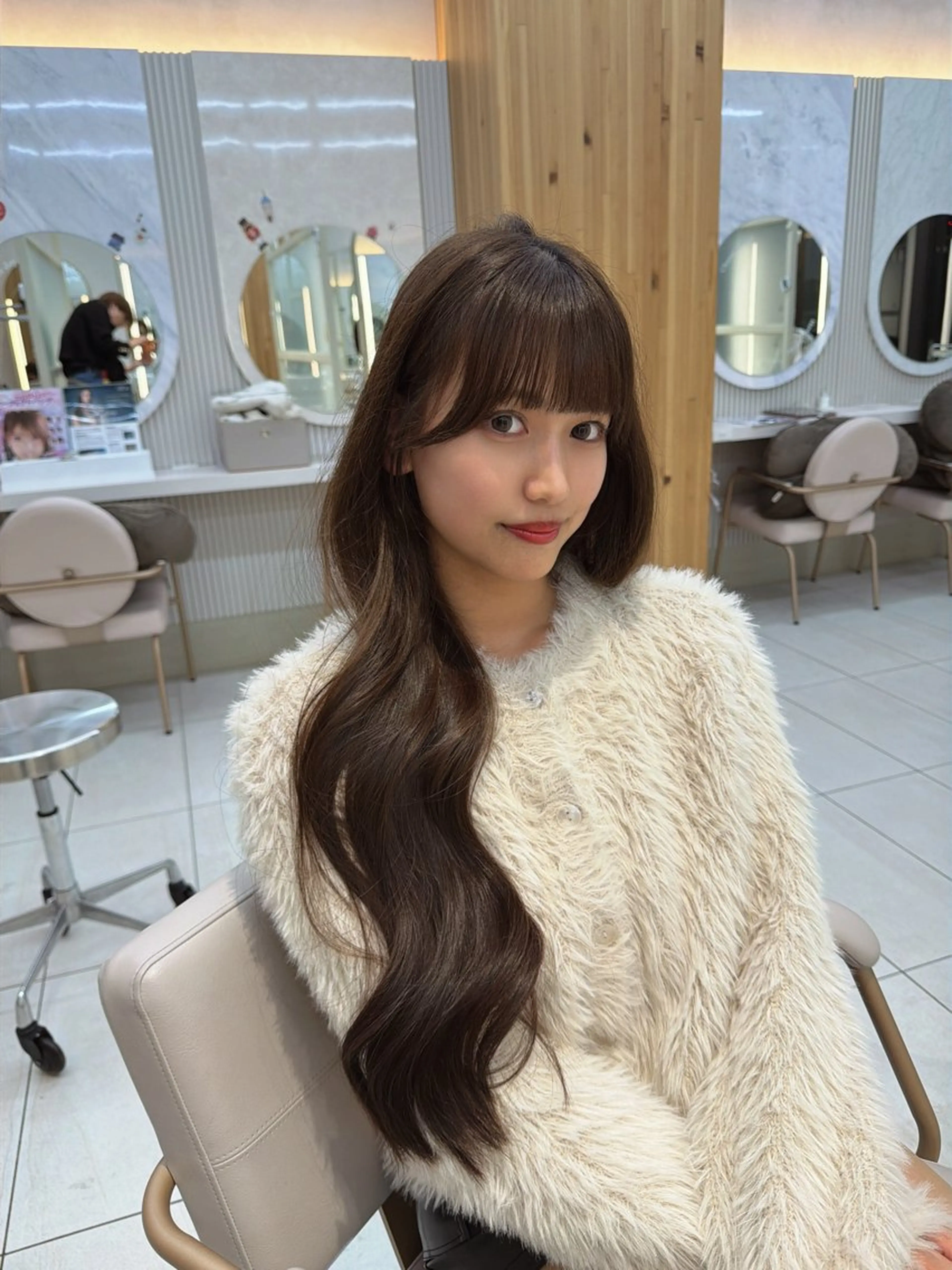 セミロング カット ヘアカラー トリートメント 顔周り/透明感カラー /韓国ヘア/TAKUのヘアスタイル