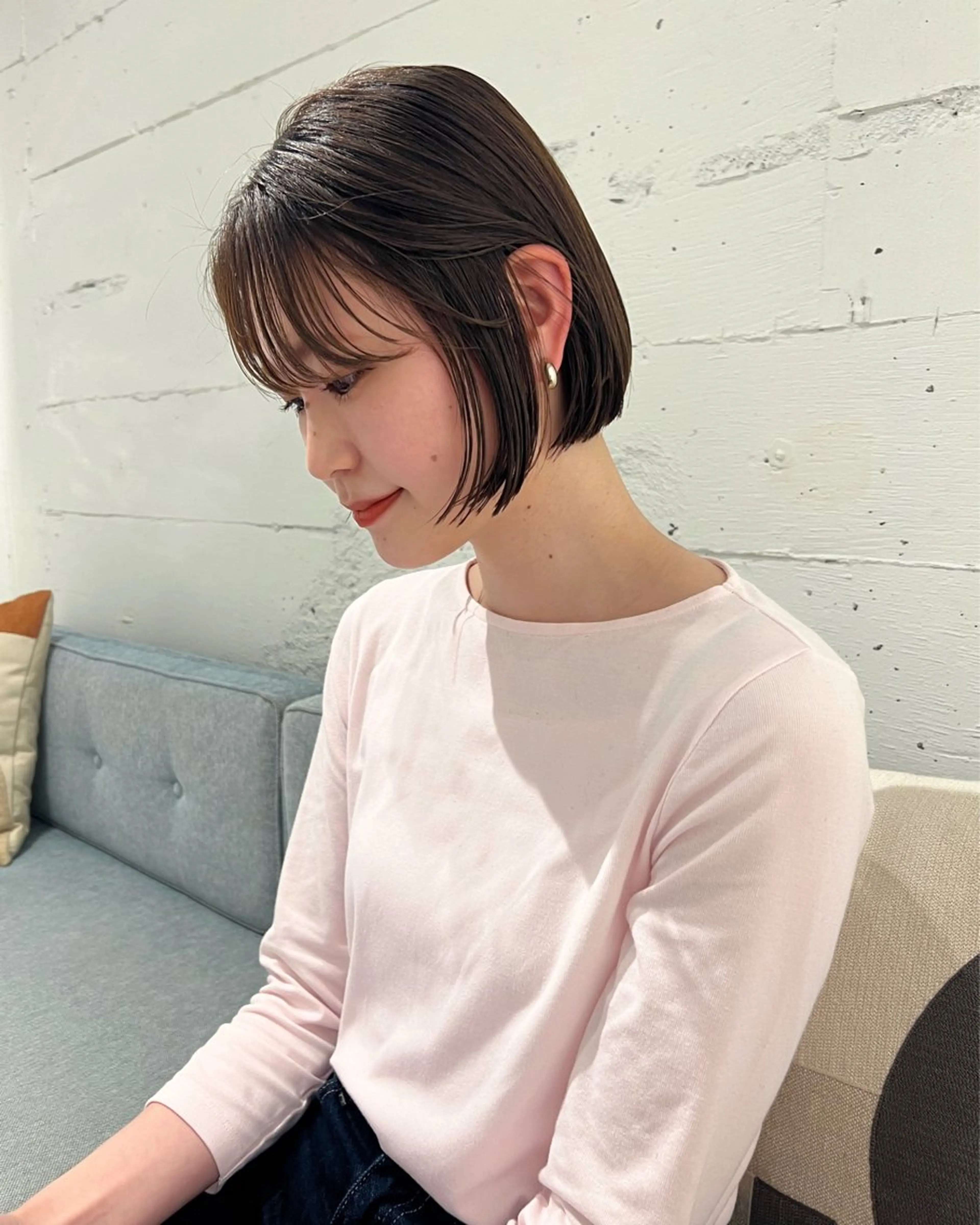 ショート 峯田 優花のヘアスタイル